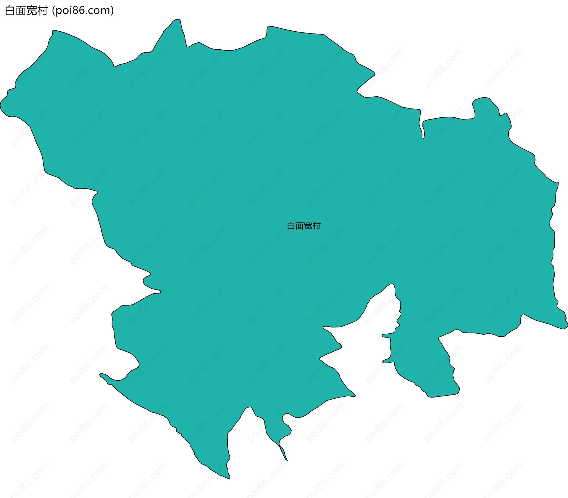 白面宽村边界地图