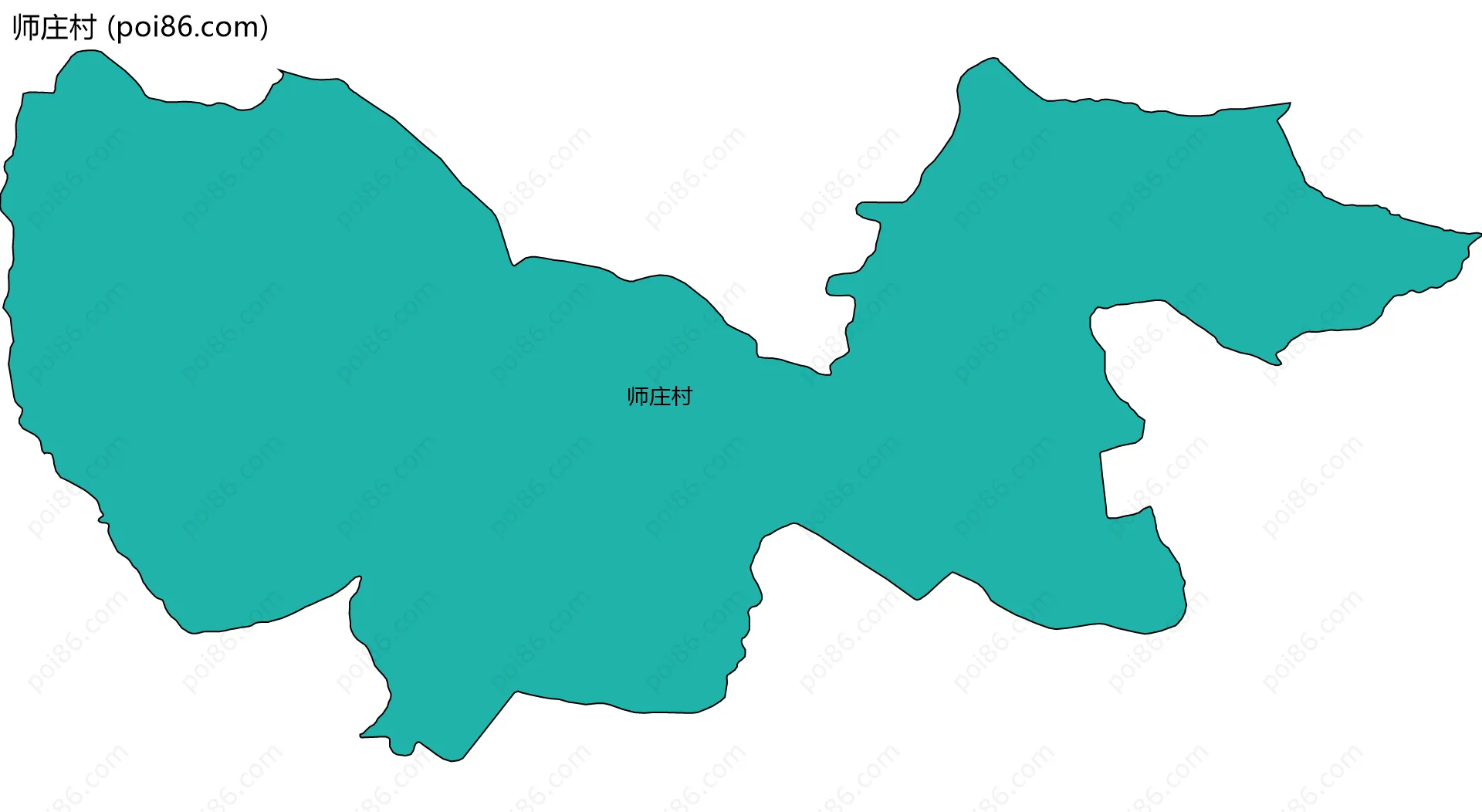 师庄村边界地图