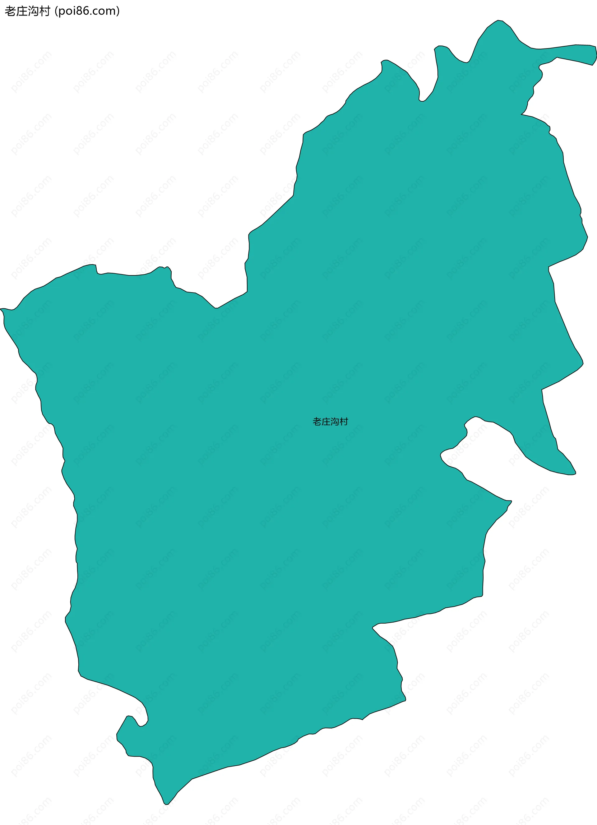 老庄沟村边界地图