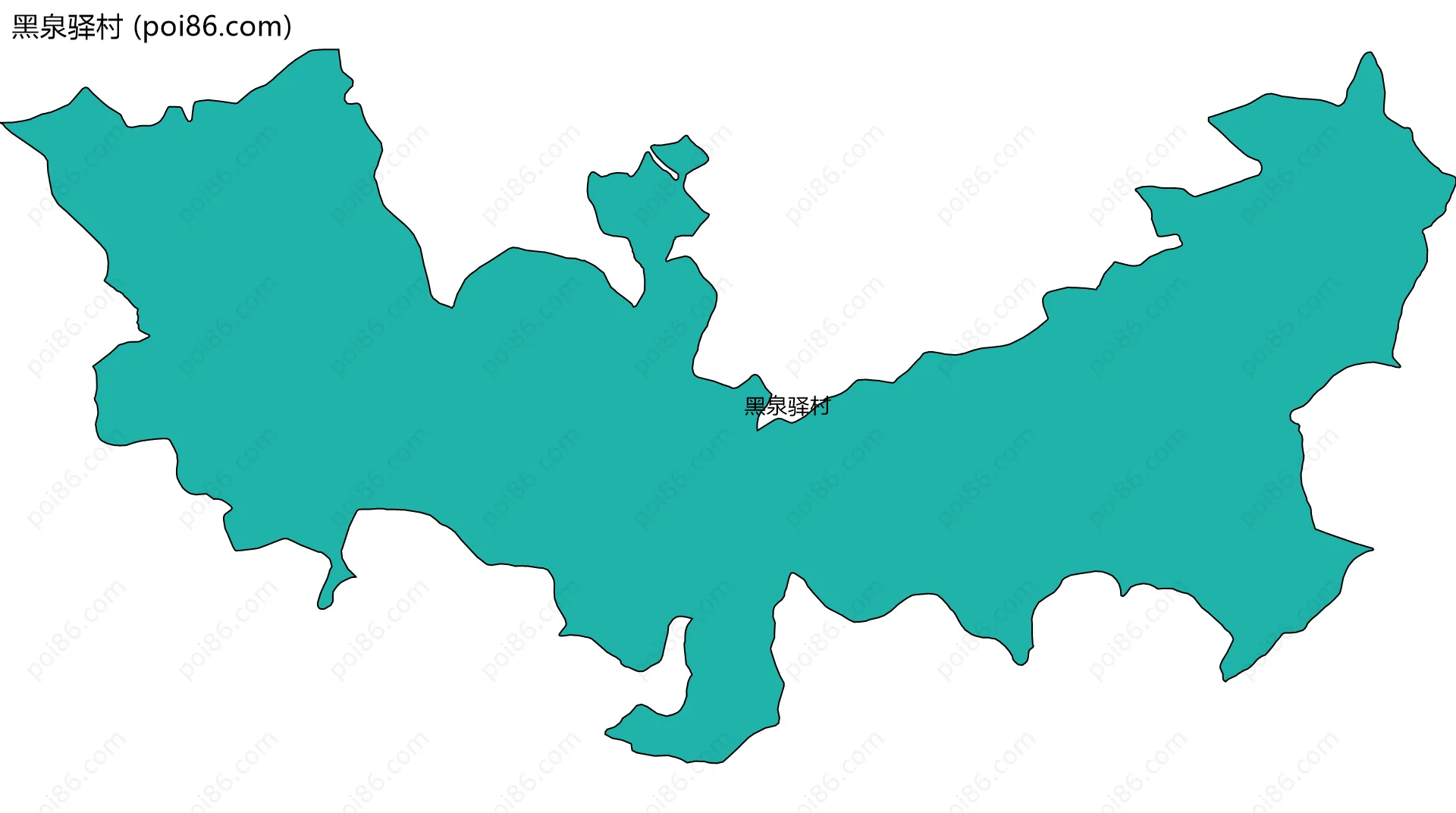 黑泉驿村边界地图