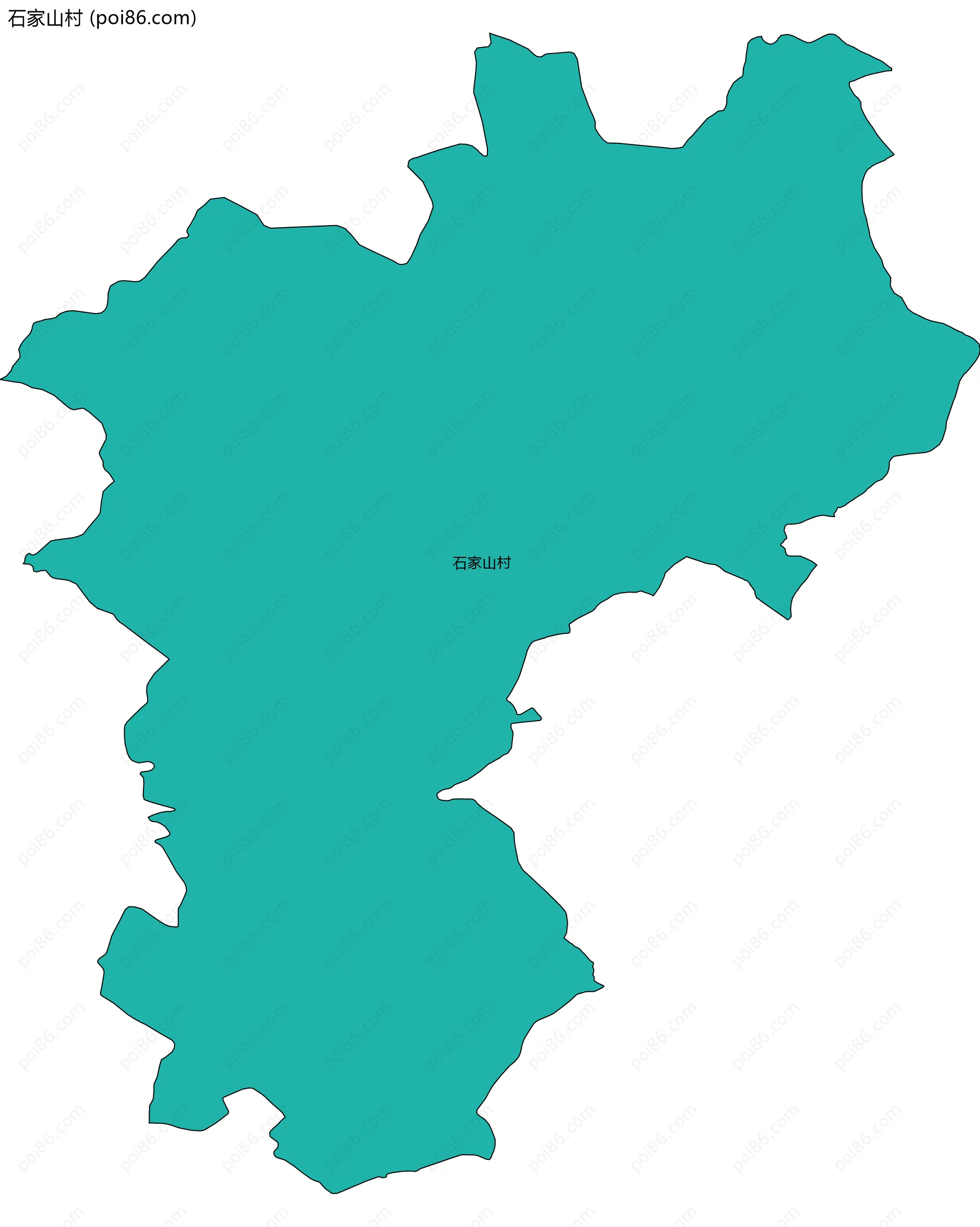 石家山村边界地图