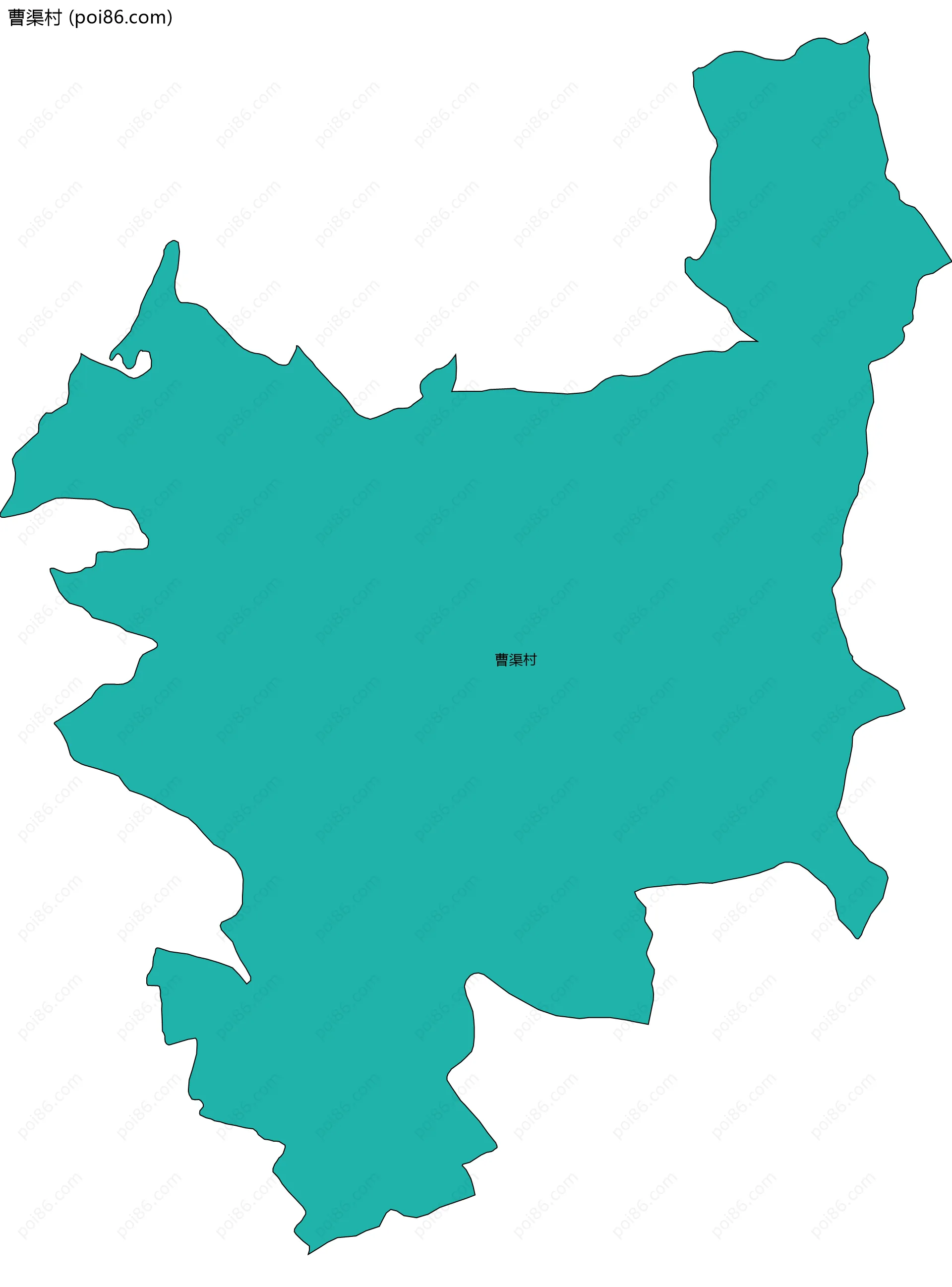 曹渠村边界地图