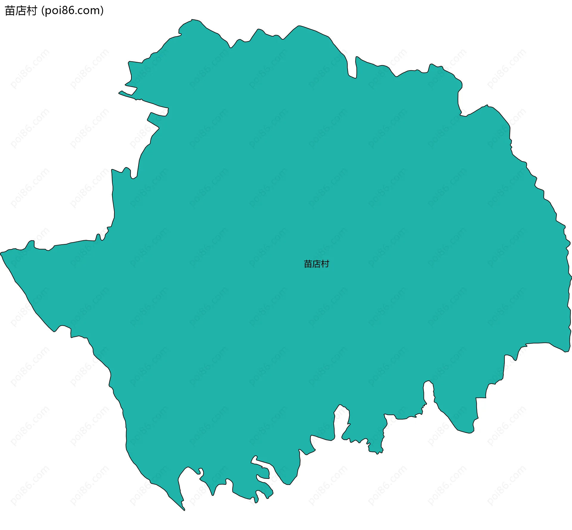 苗店村边界地图