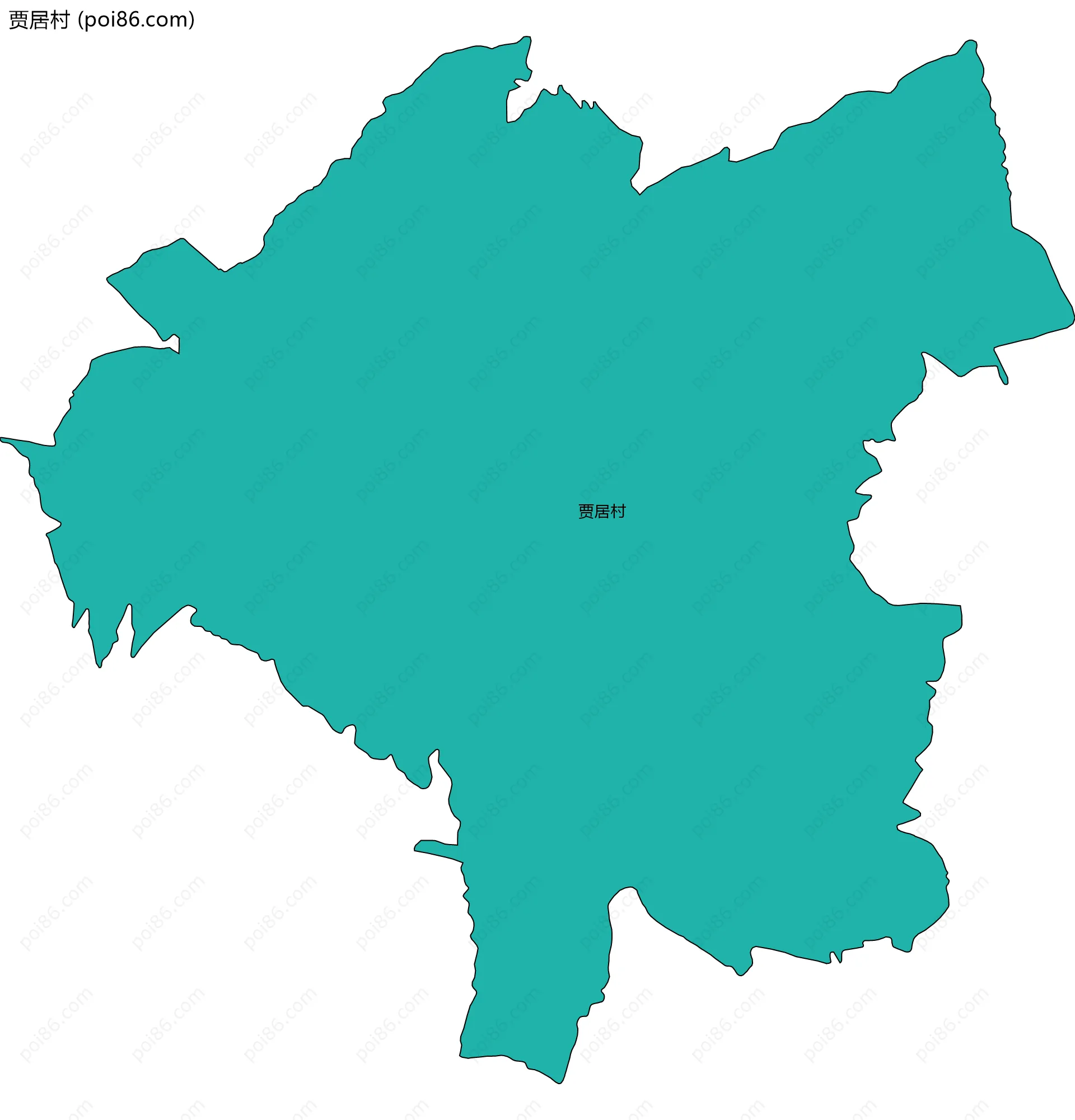 贾居村边界地图