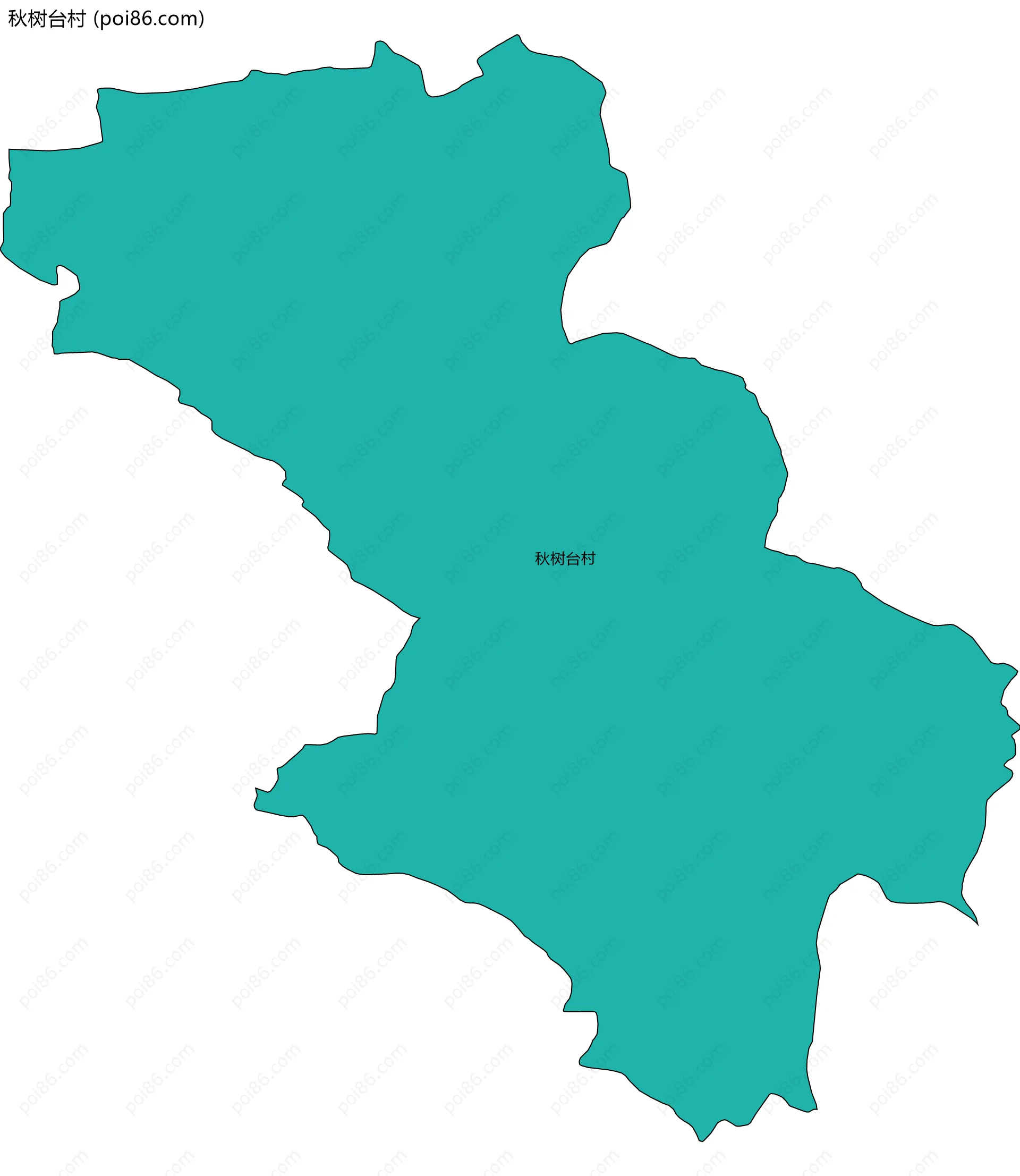 秋树台村边界地图