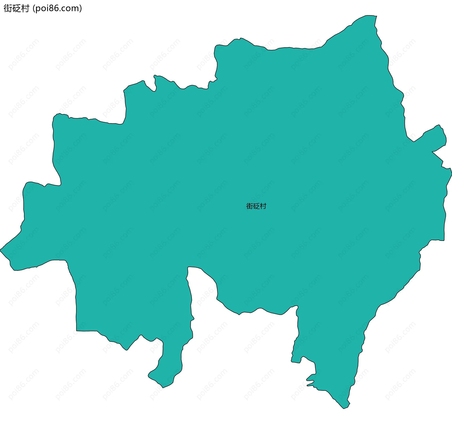 街砭村边界地图
