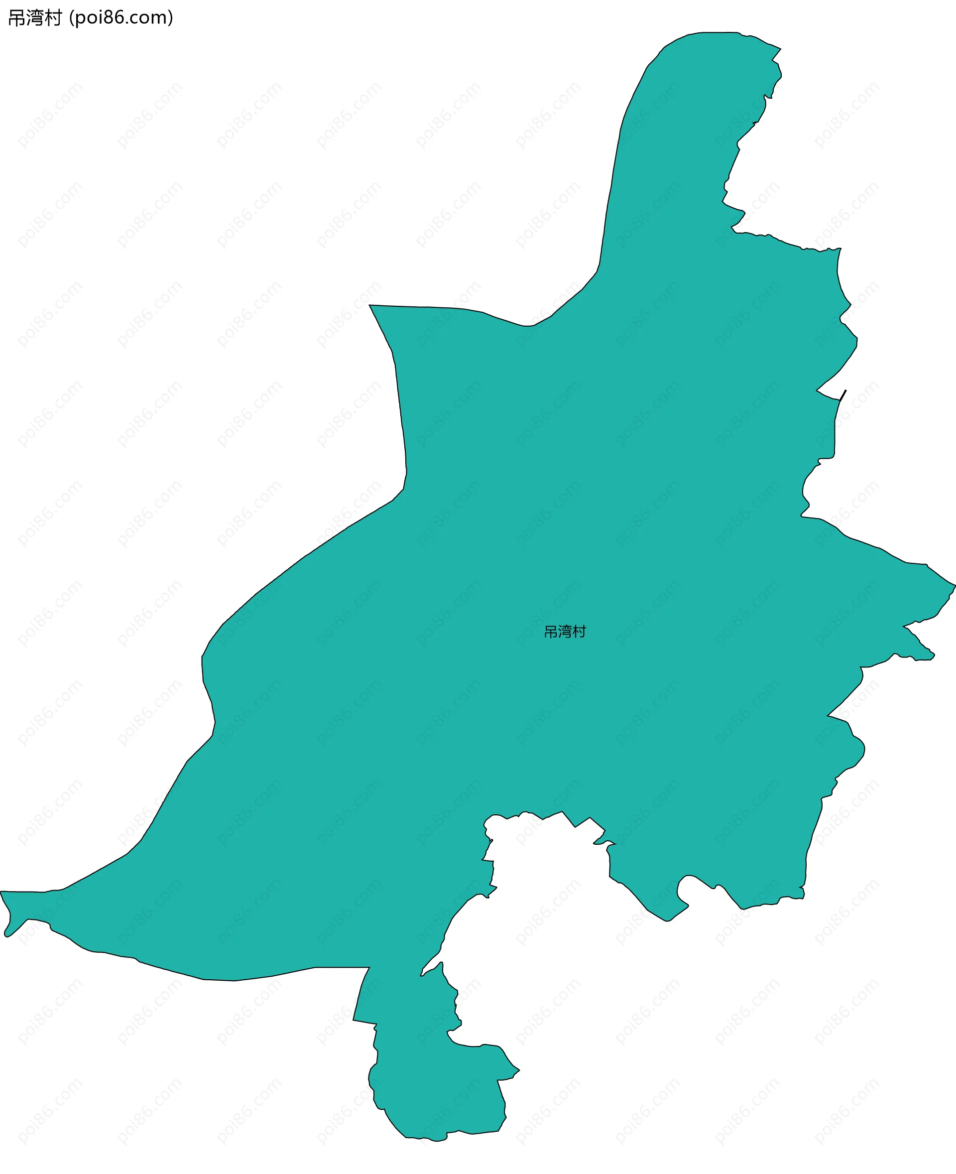 吊湾村边界地图