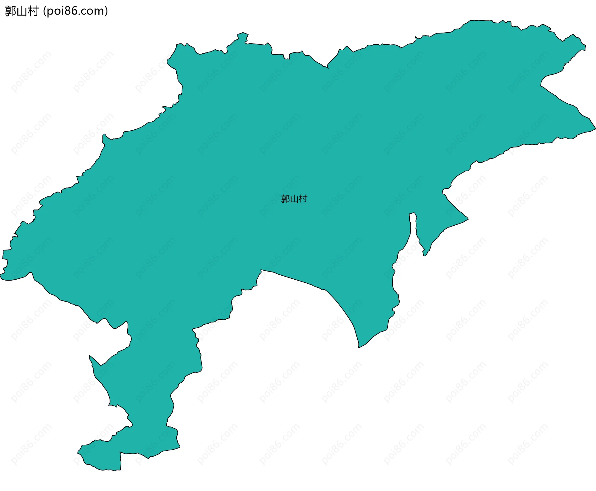 郭山村边界地图