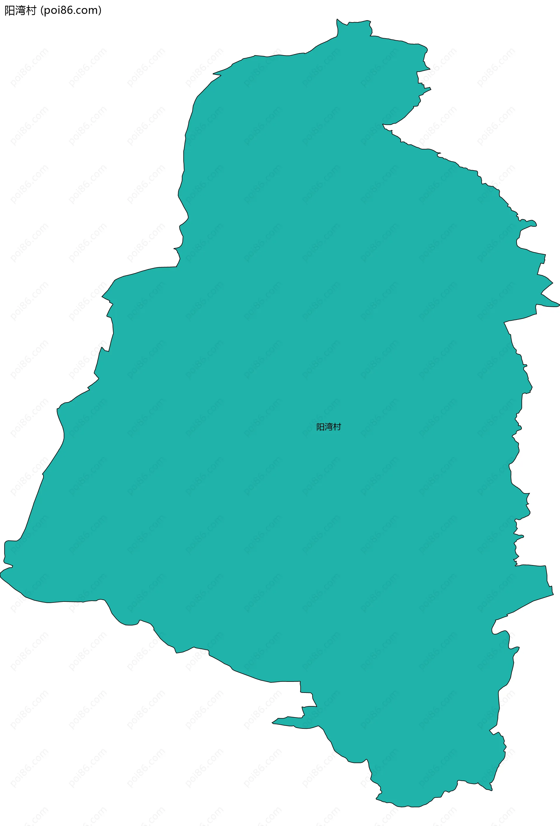 阳湾村边界地图