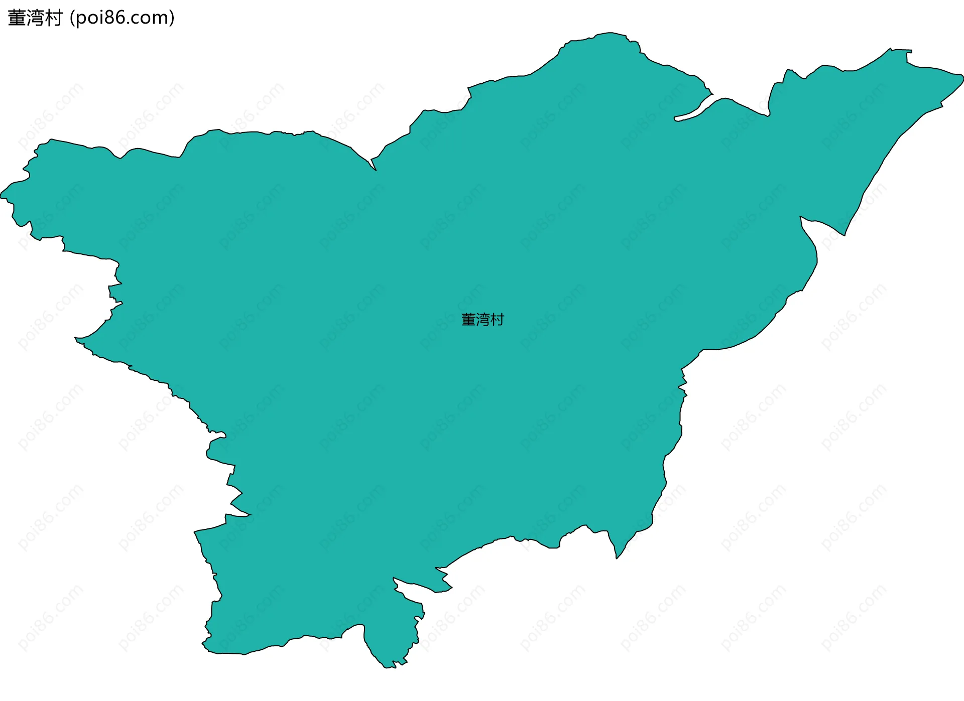 董湾村边界地图