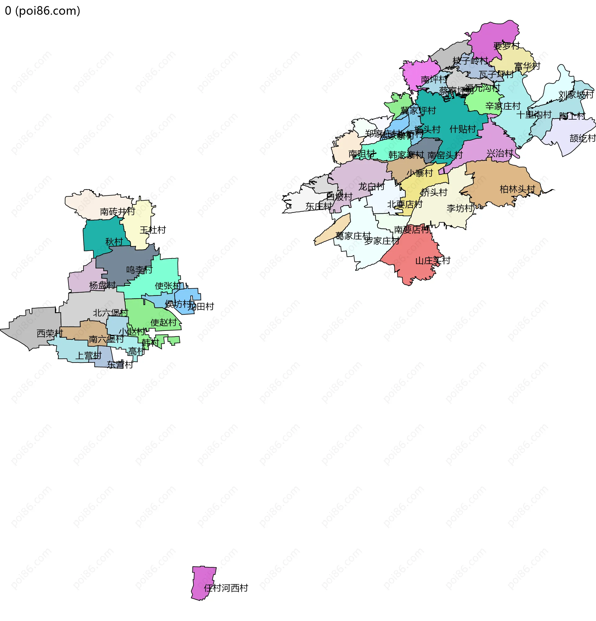 0边界地图(五级行政区划)