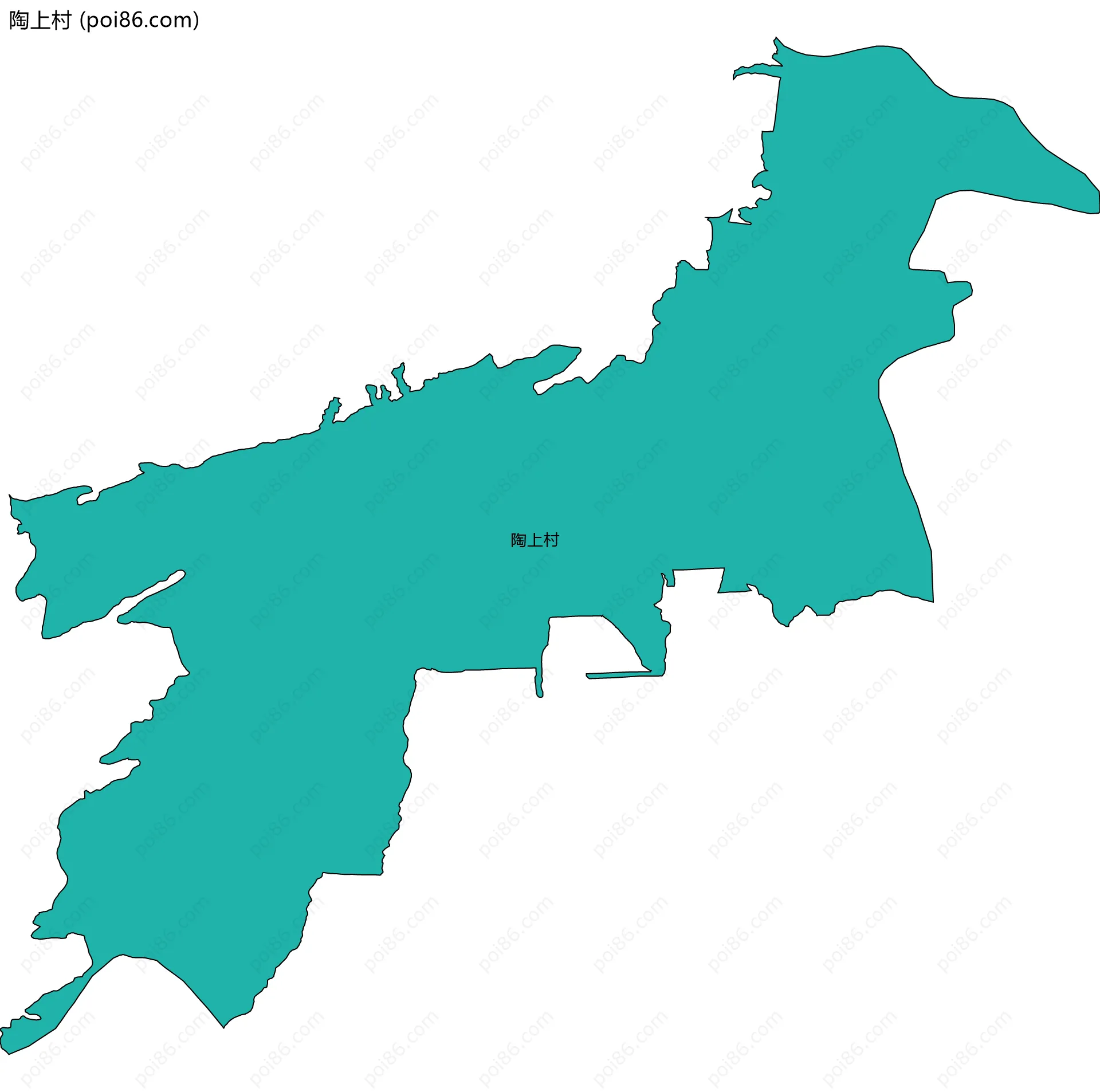 陶上村边界地图