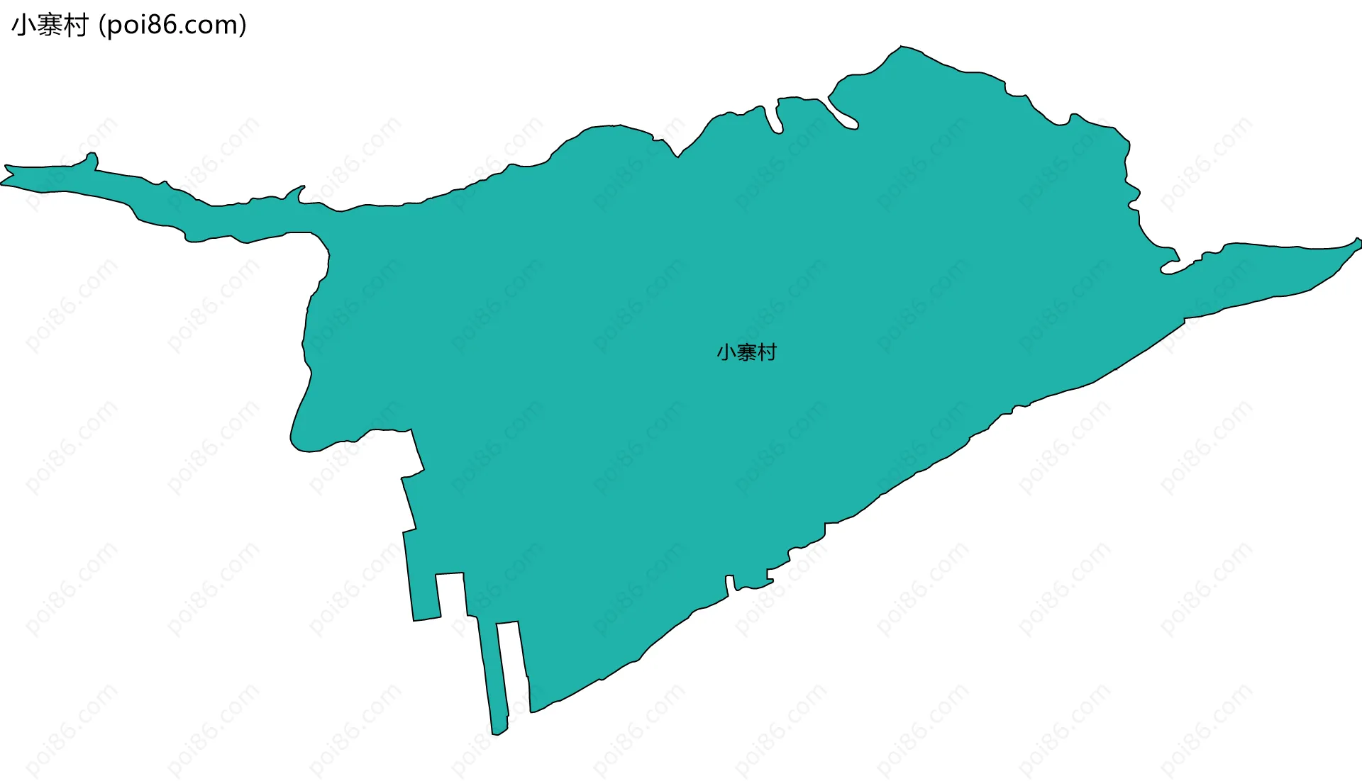 小寨村边界地图