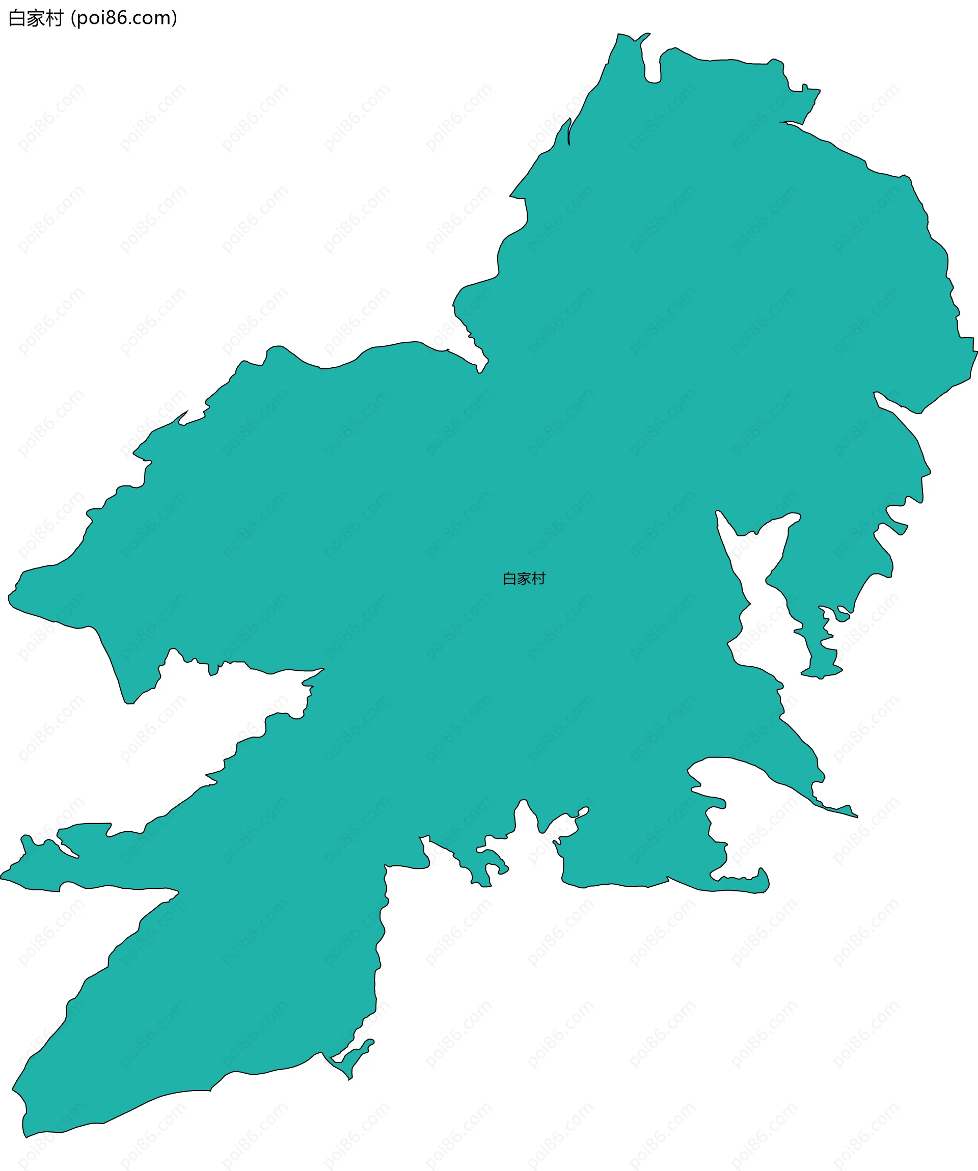 白家村边界地图