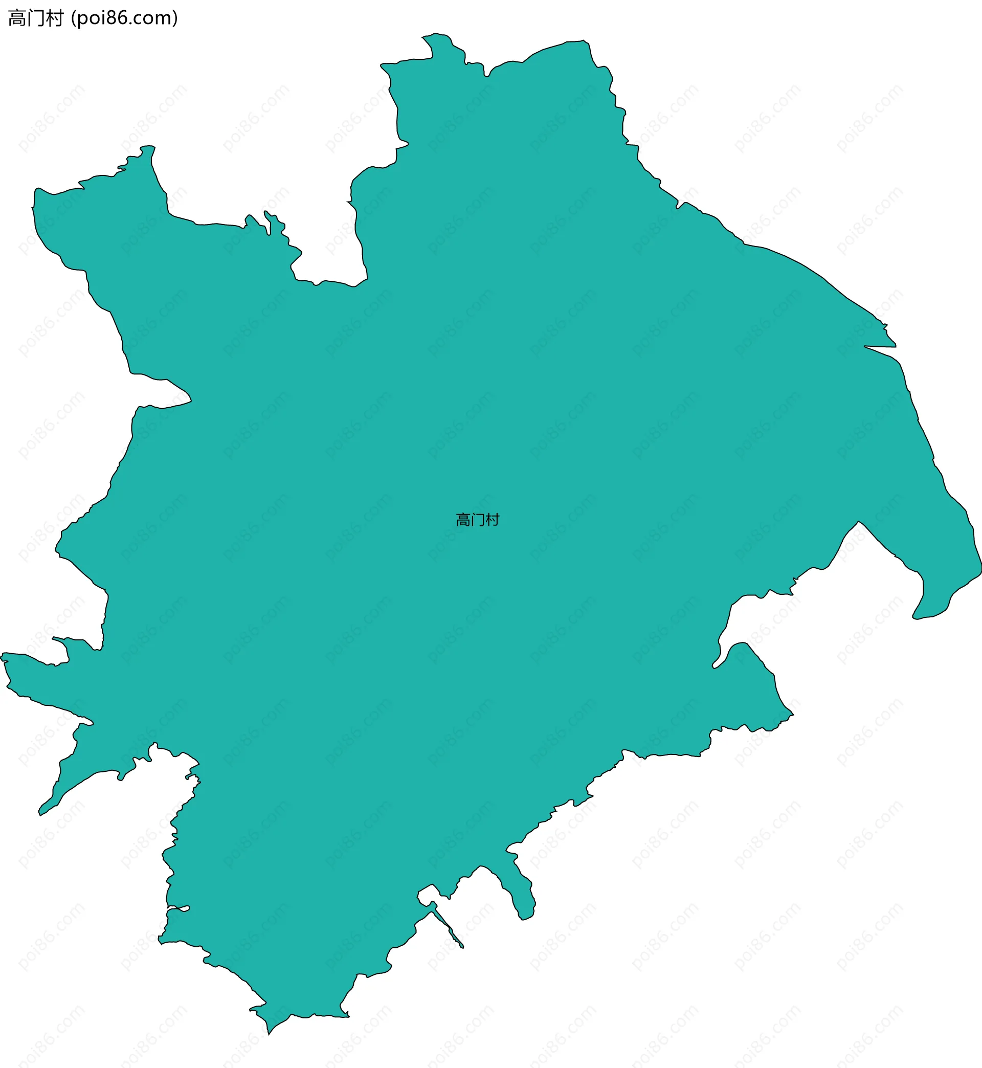 高门村边界地图