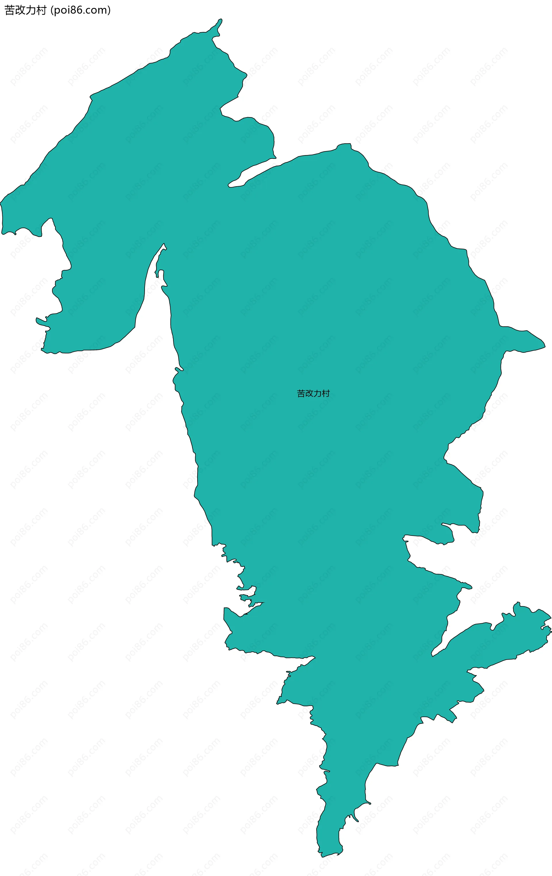 苦改力村边界地图