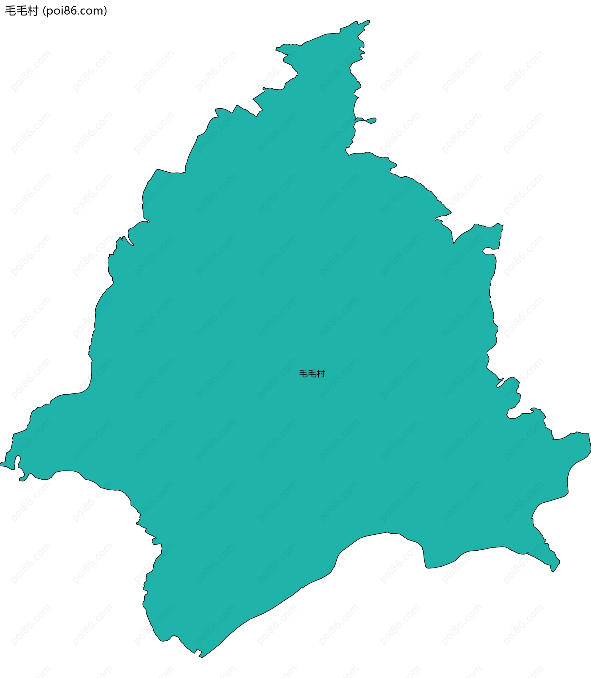 毛毛村边界地图