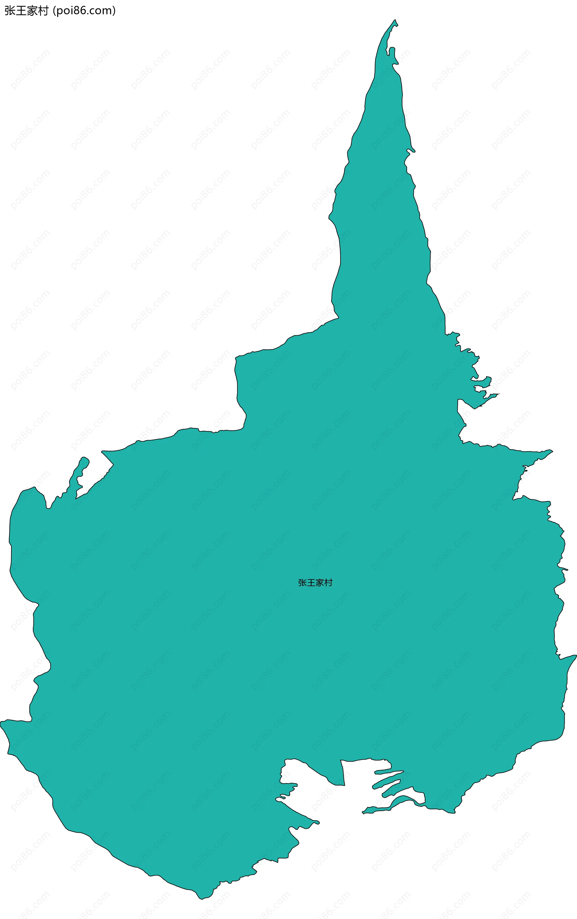 张王家村边界地图