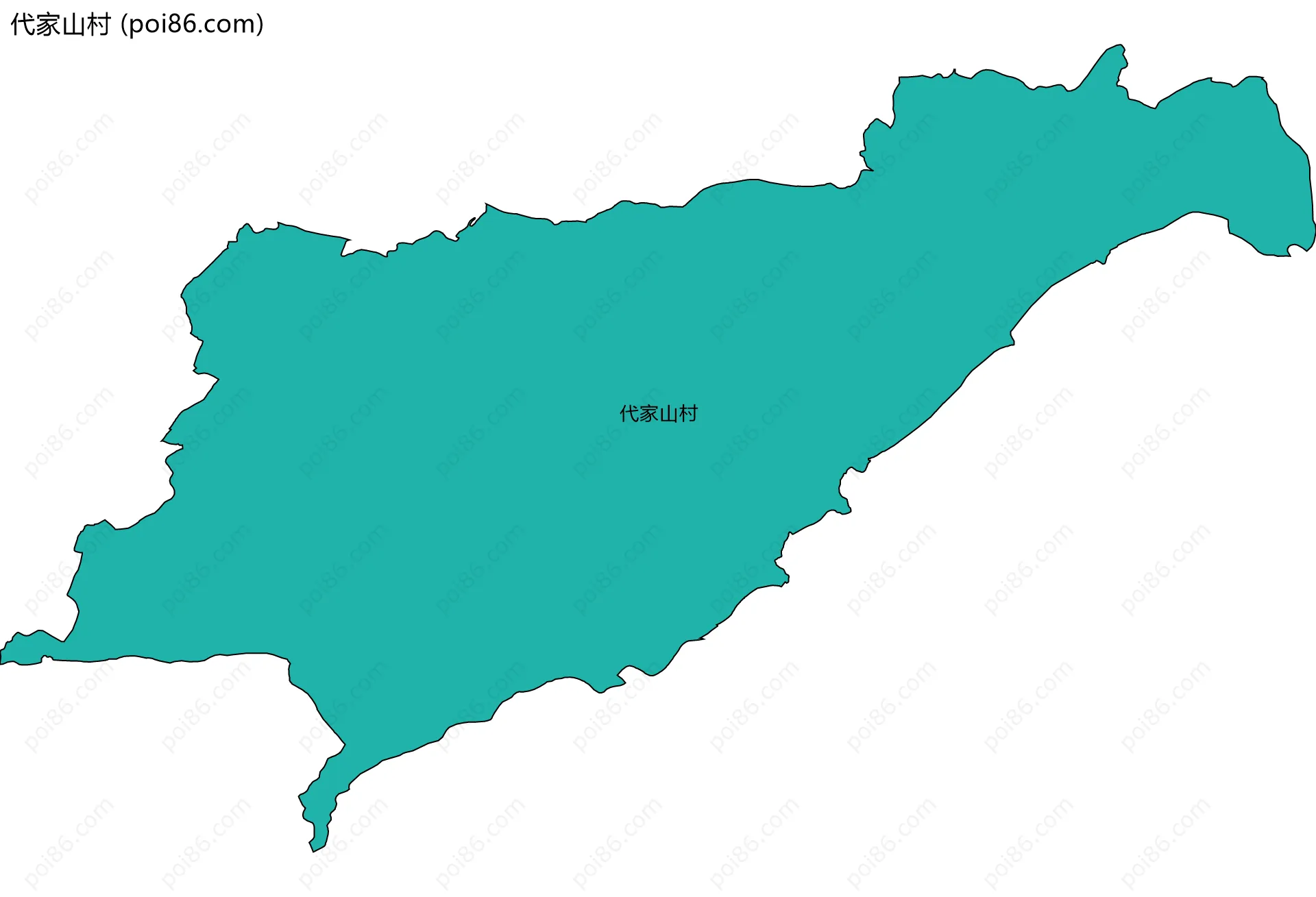 代家山村边界地图