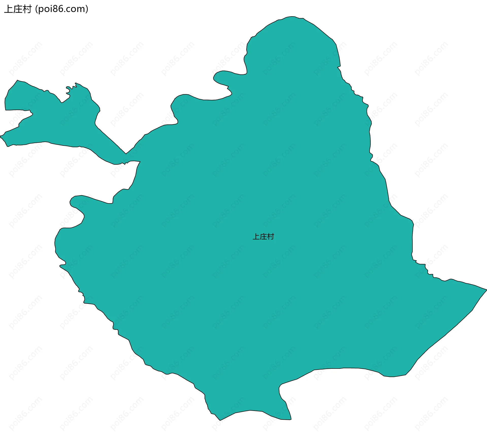 上庄村边界地图