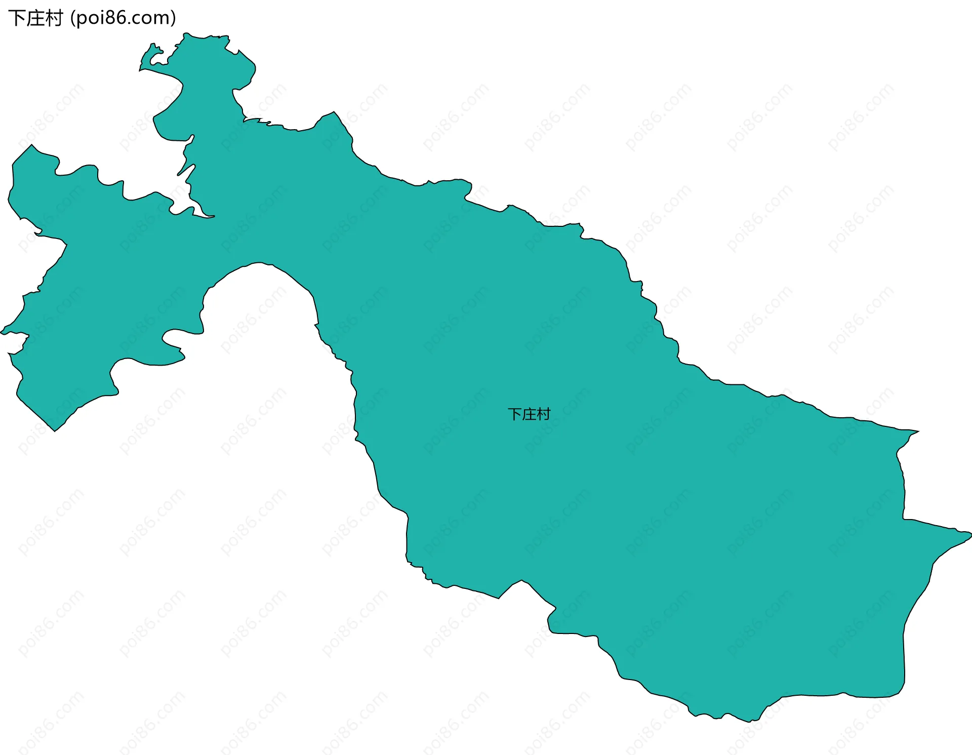 下庄村边界地图