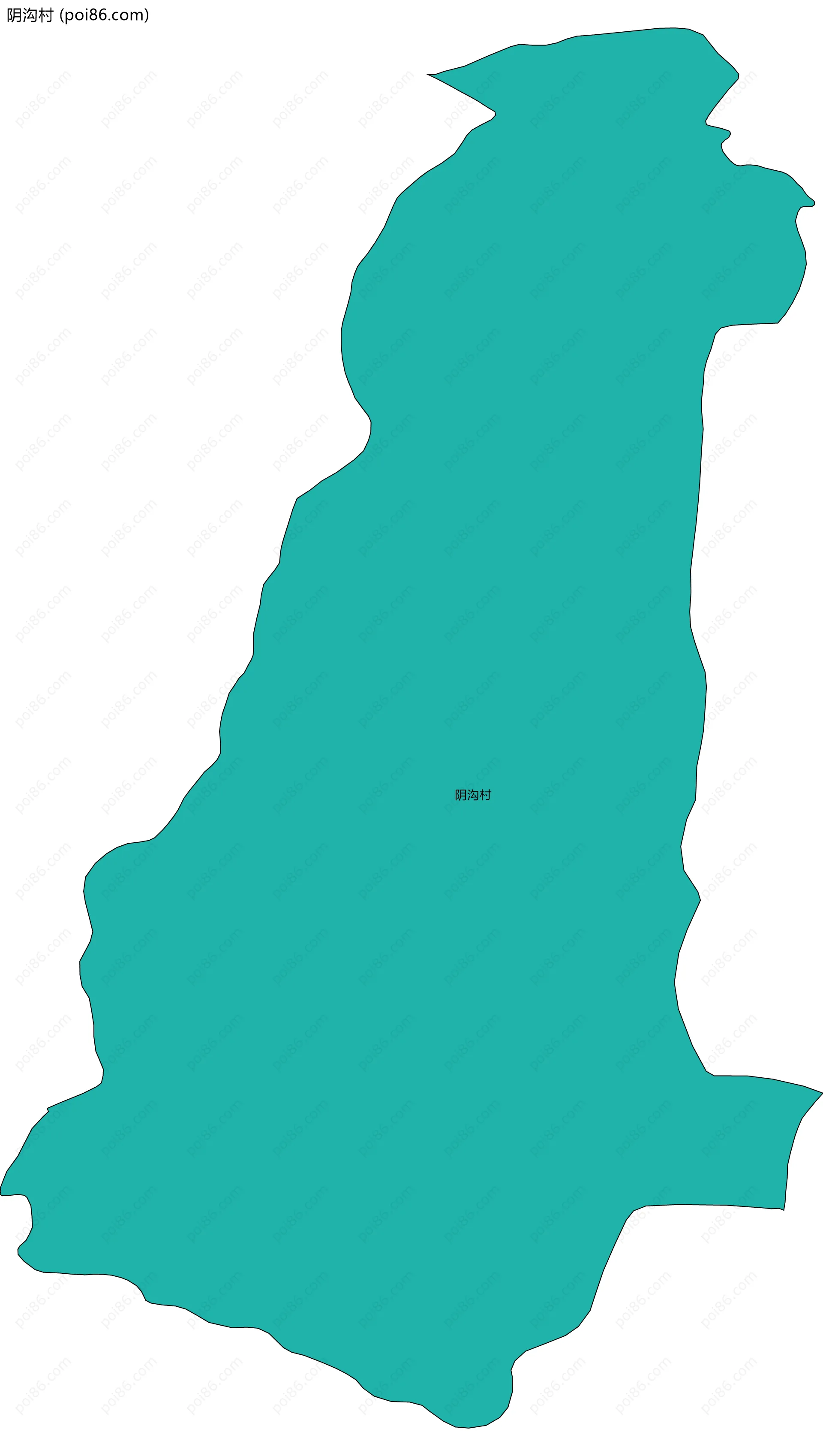 阴沟村边界地图