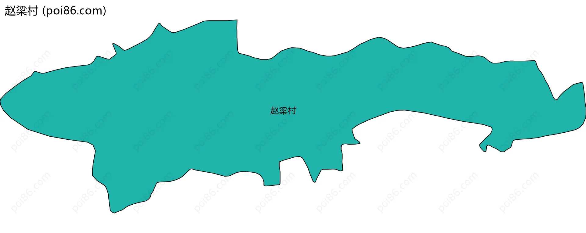 赵梁村边界地图