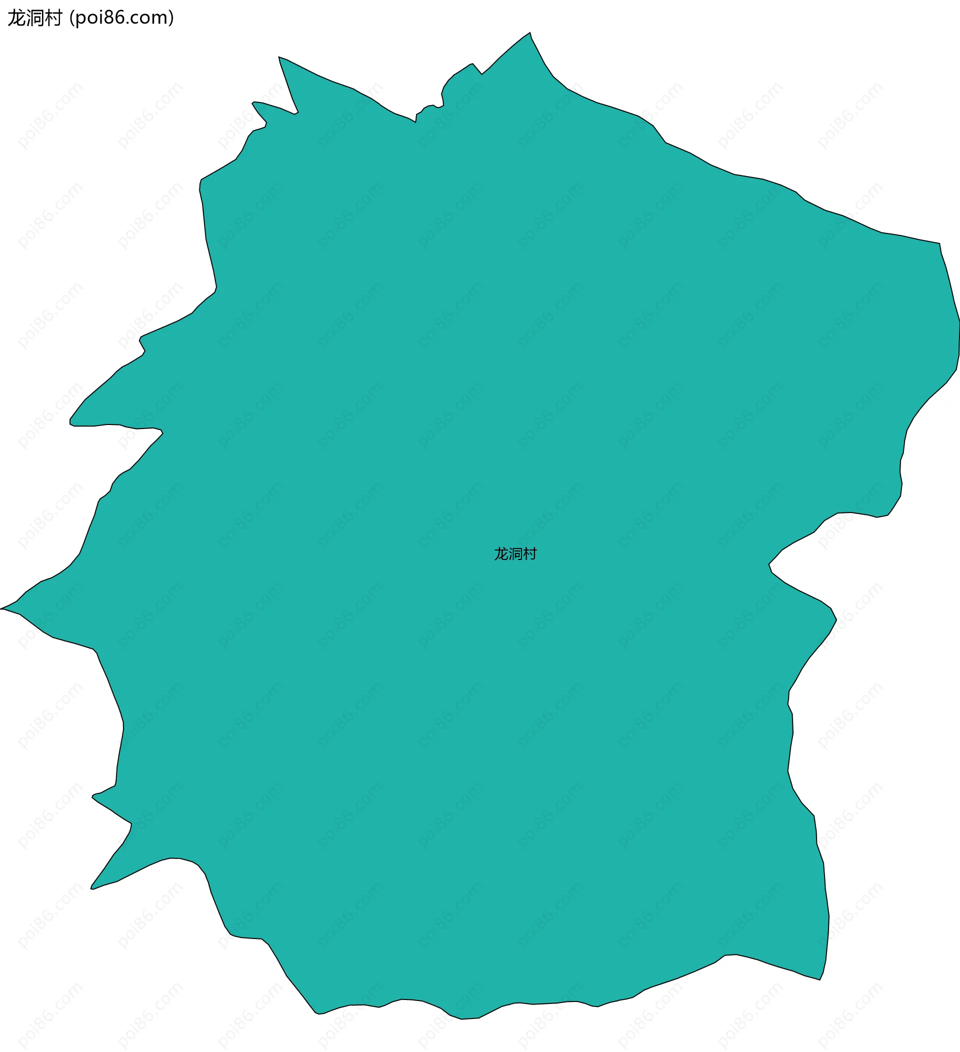 龙洞村边界地图