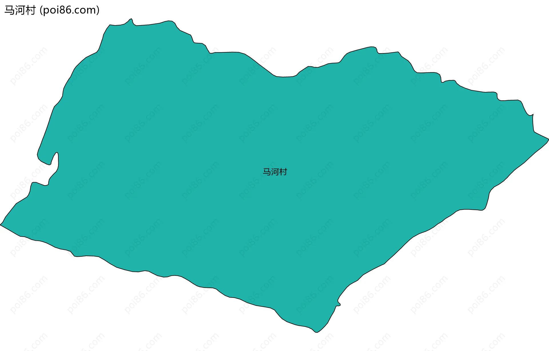马河村边界地图