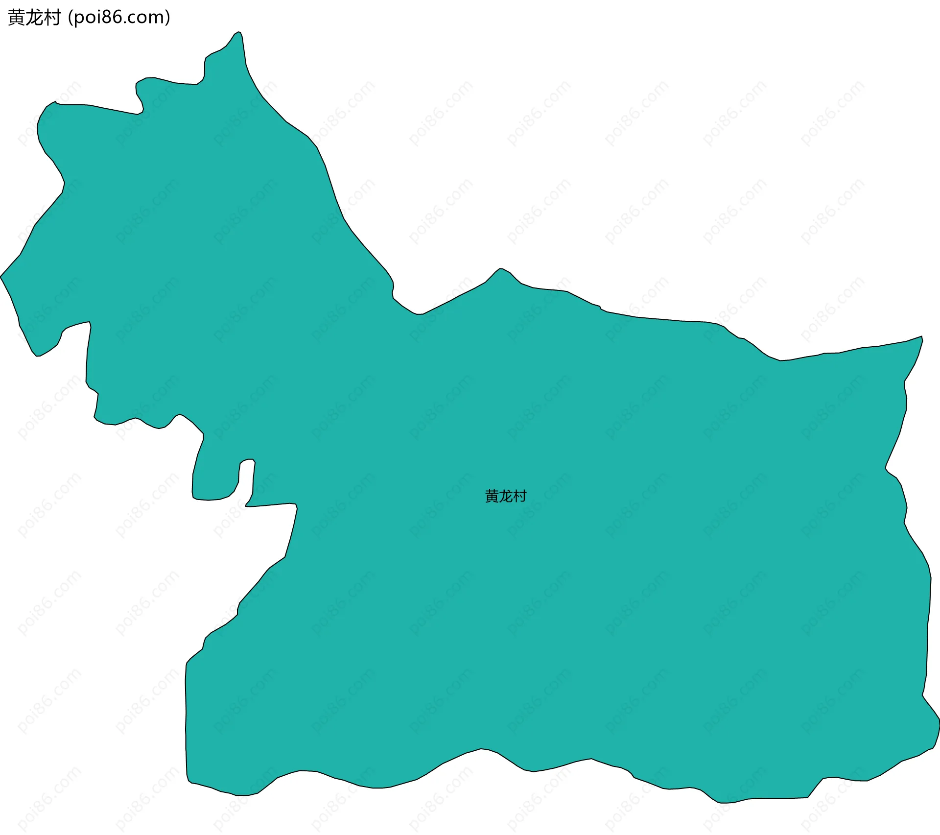 黄龙村边界地图