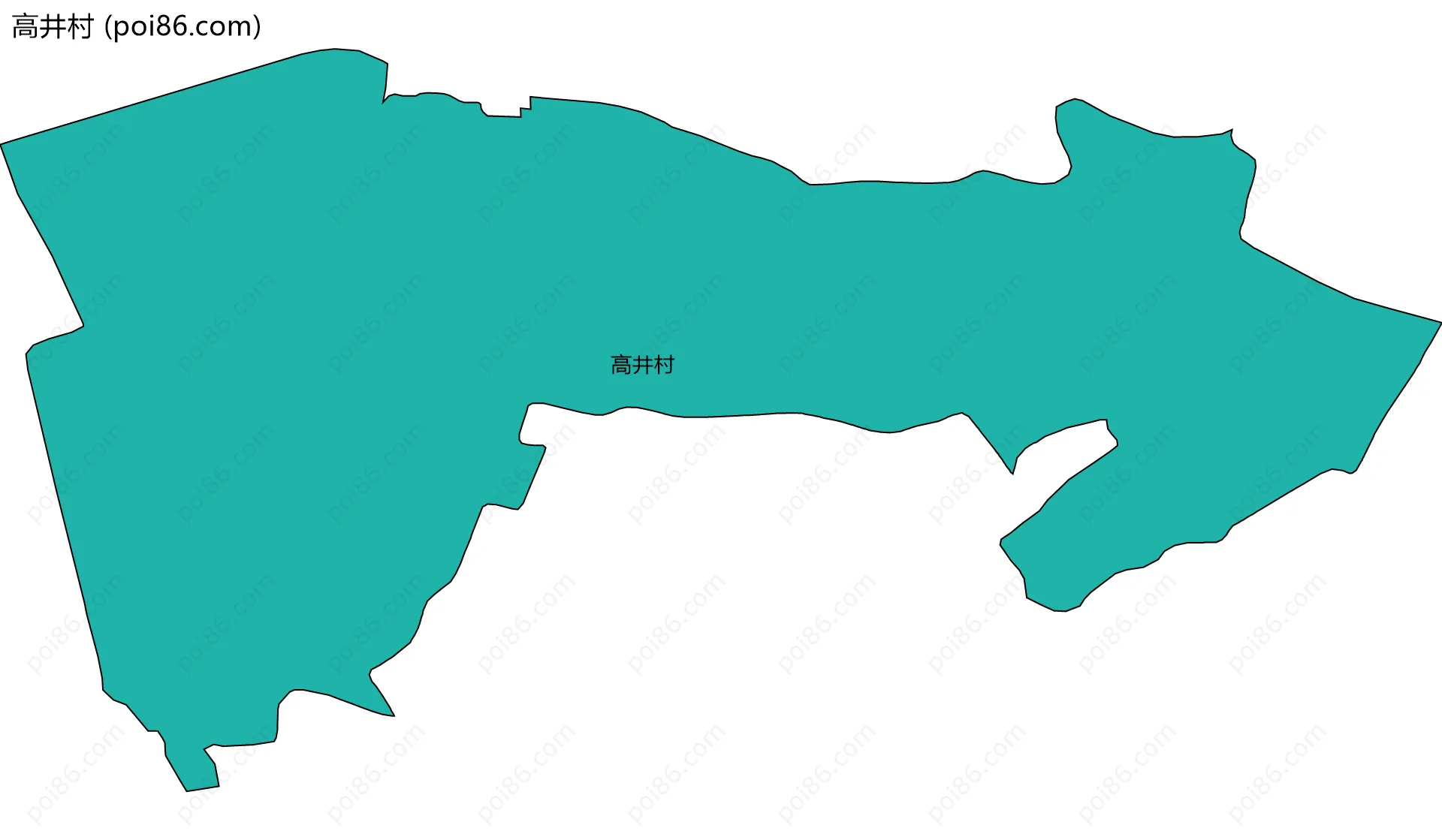 高井村边界地图