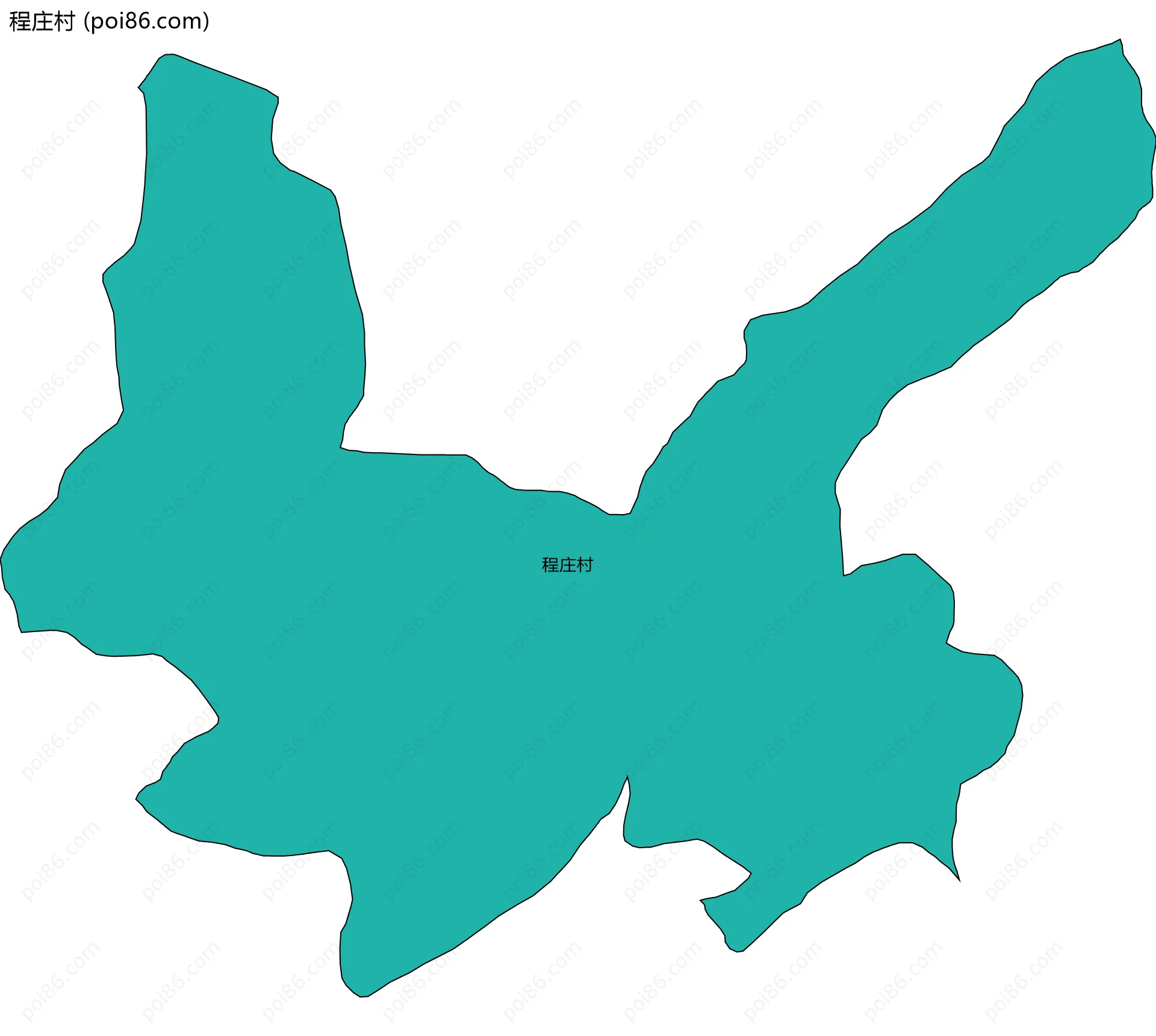 程庄村边界地图
