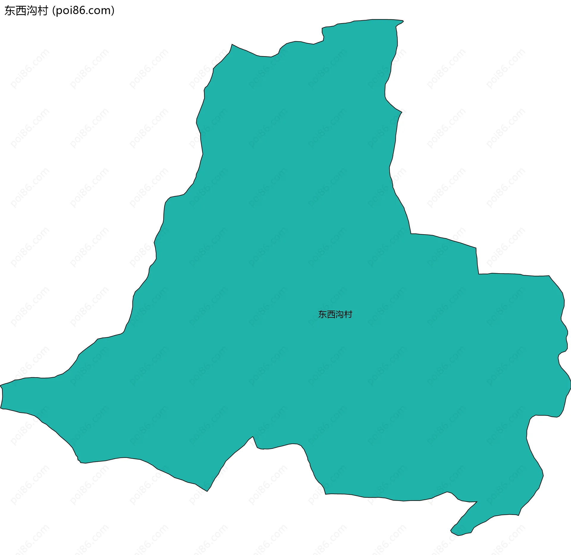 东西沟村边界地图