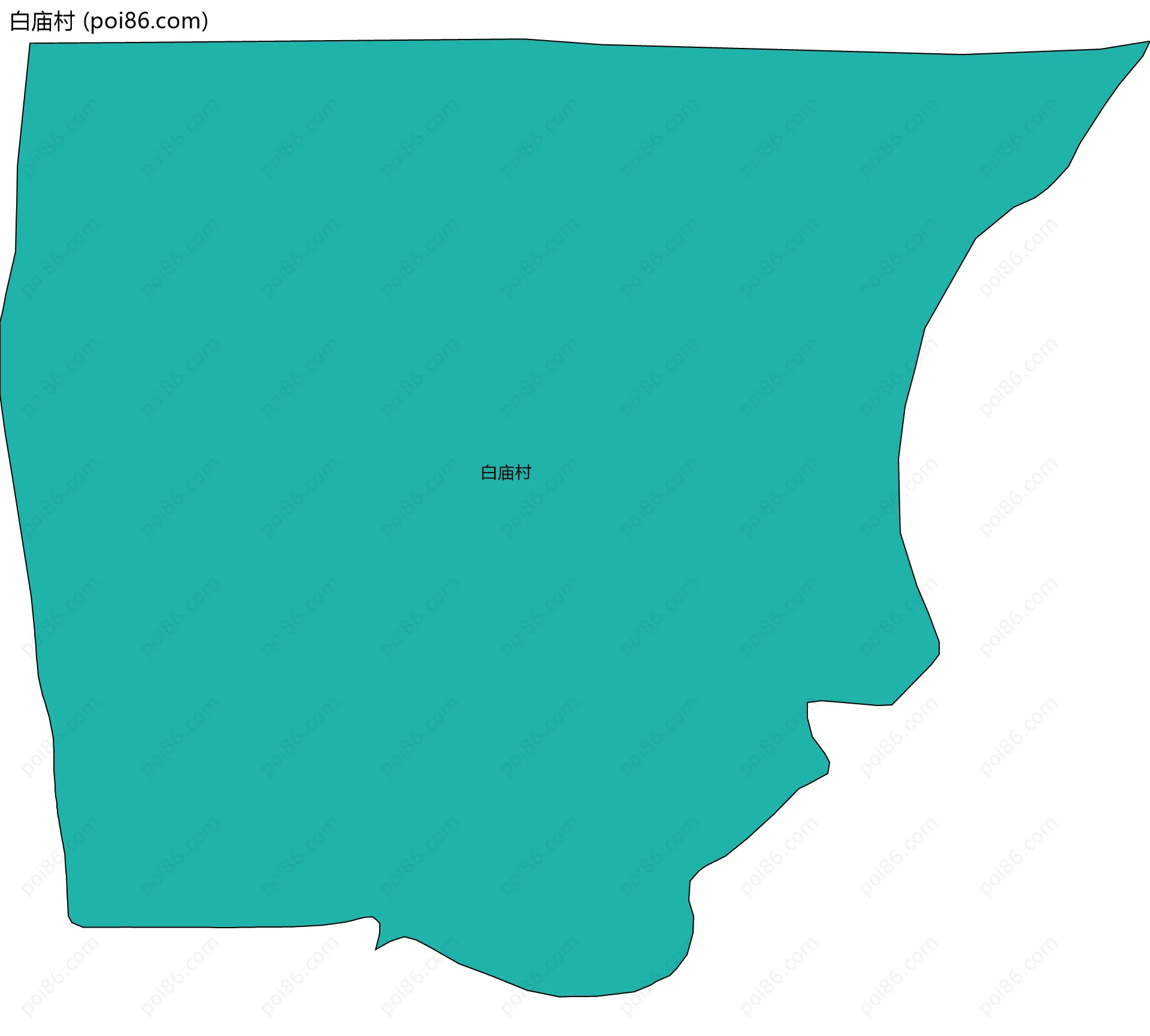 白庙村边界地图