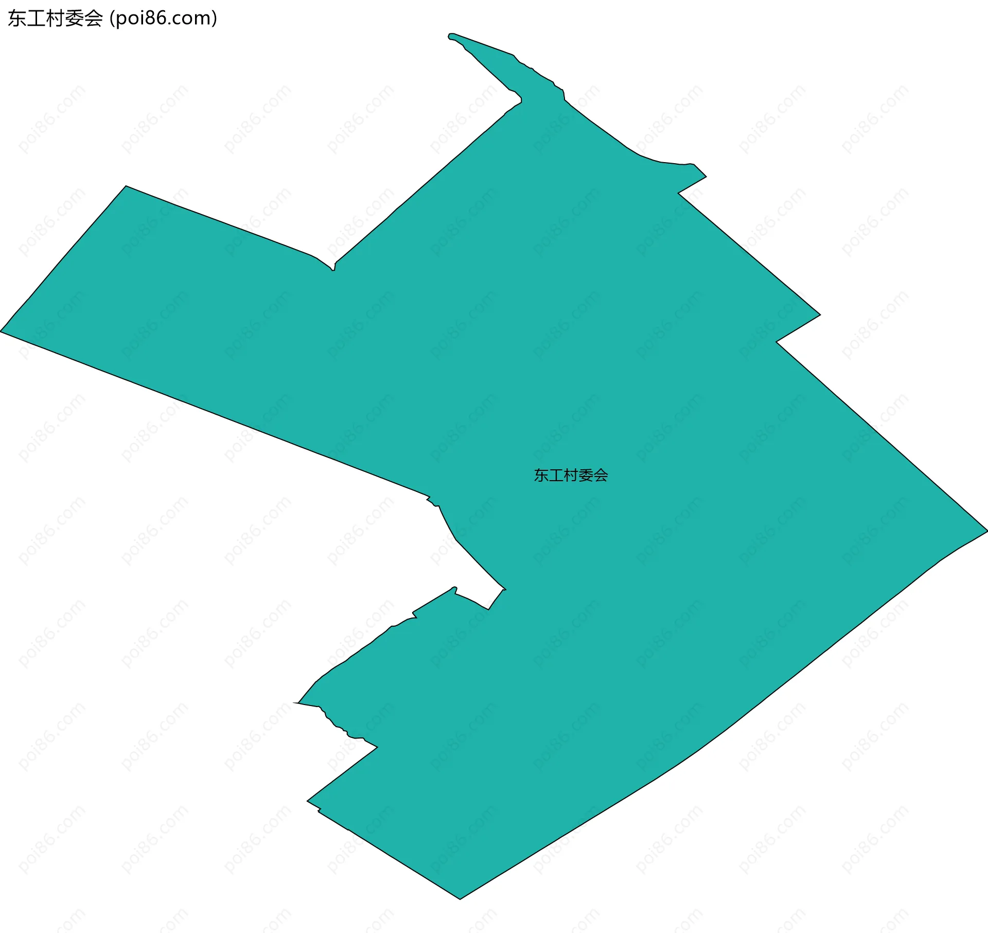 东工村委会边界地图