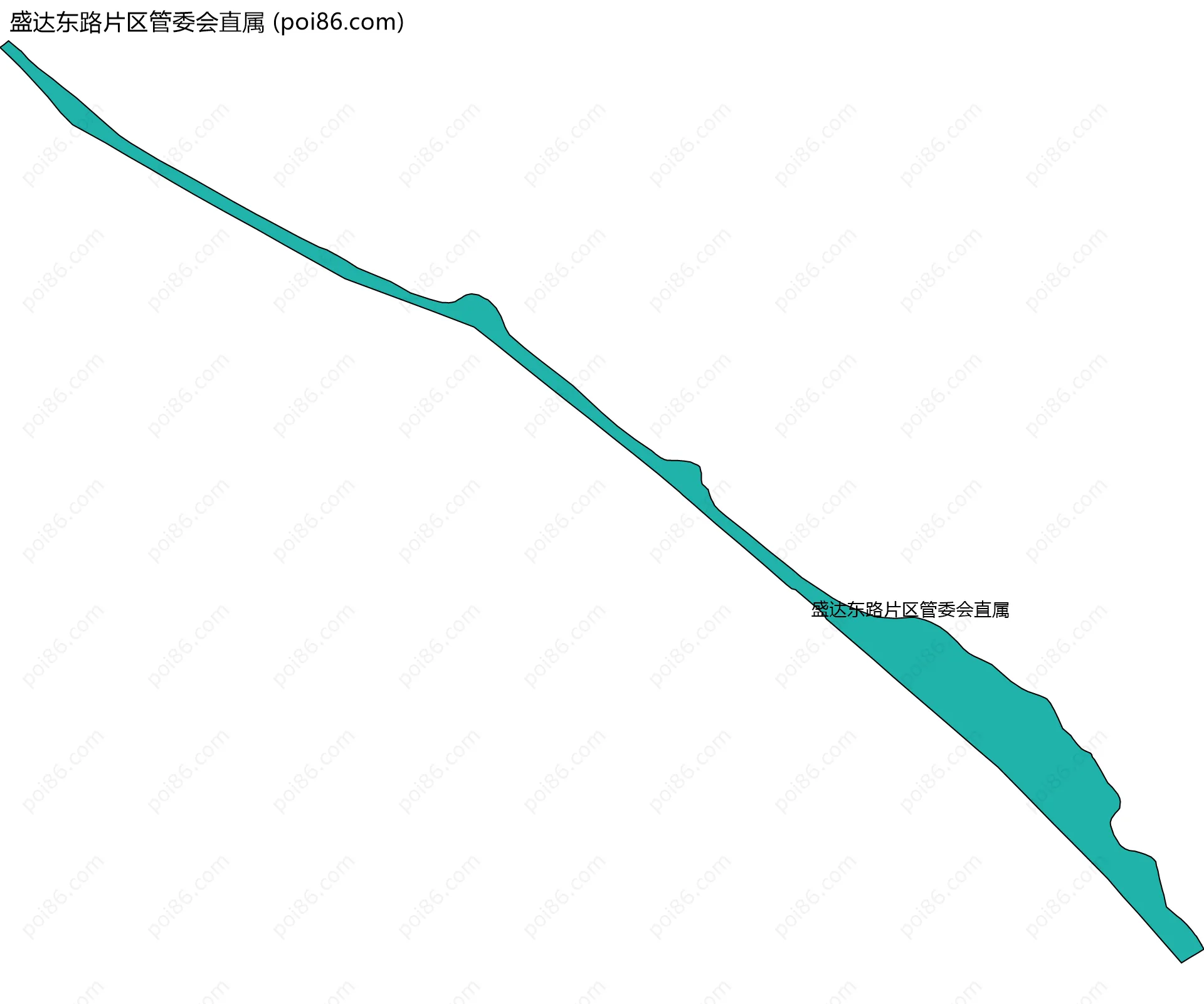 盛达东路片区管委会直属边界地图