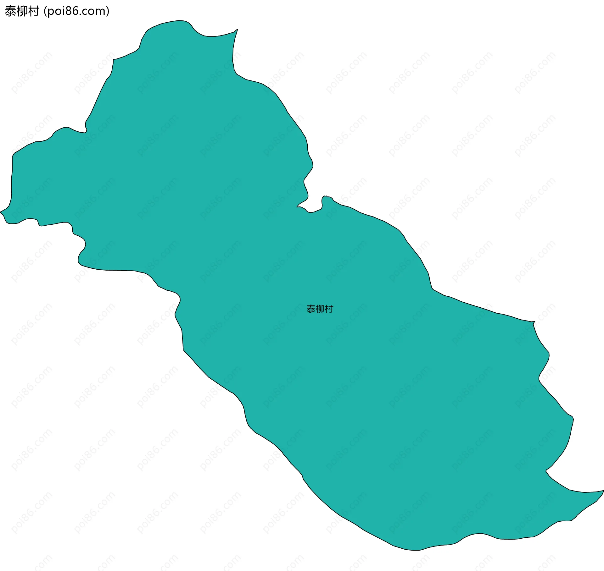泰柳村边界地图
