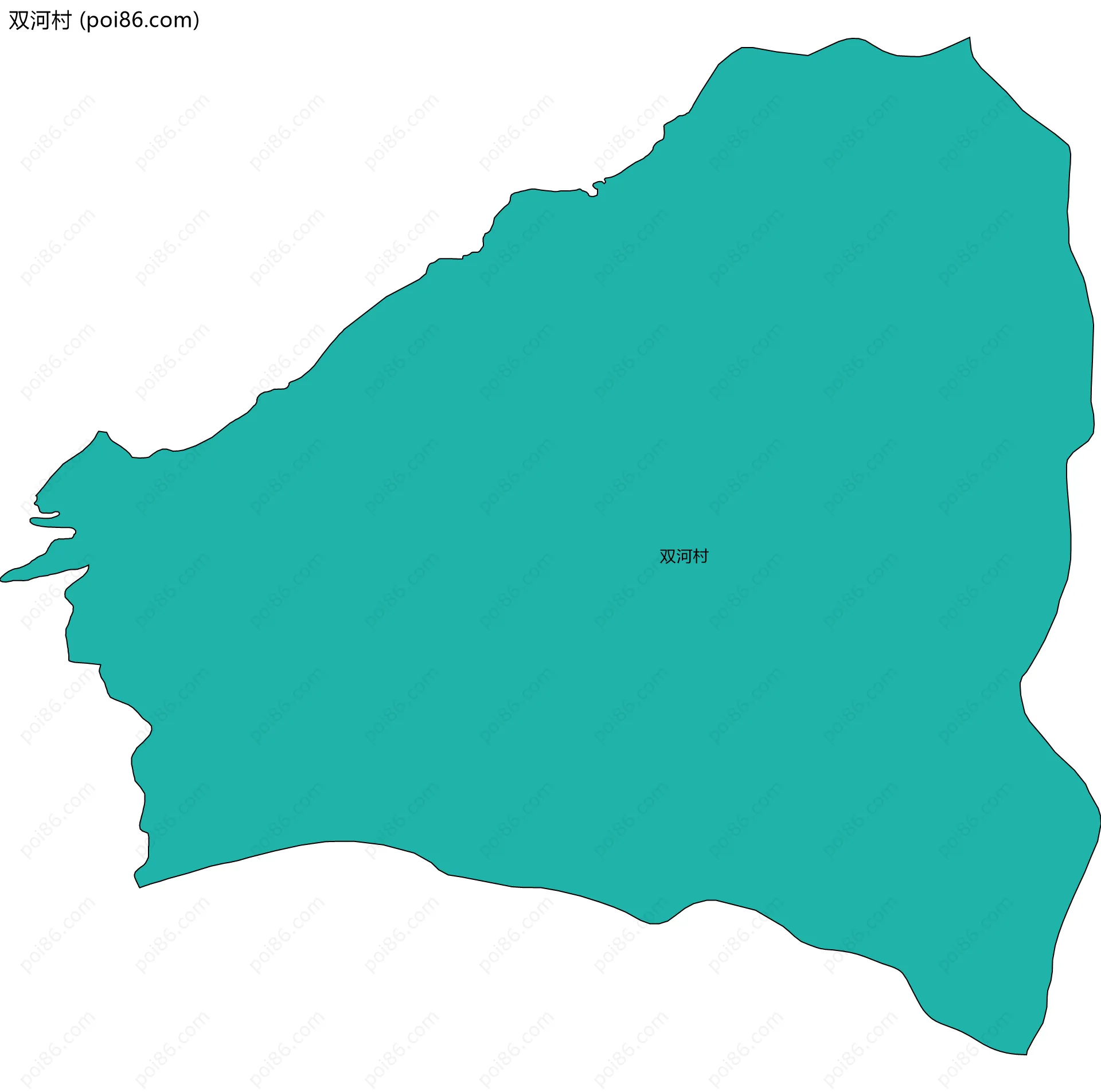 双河村边界地图