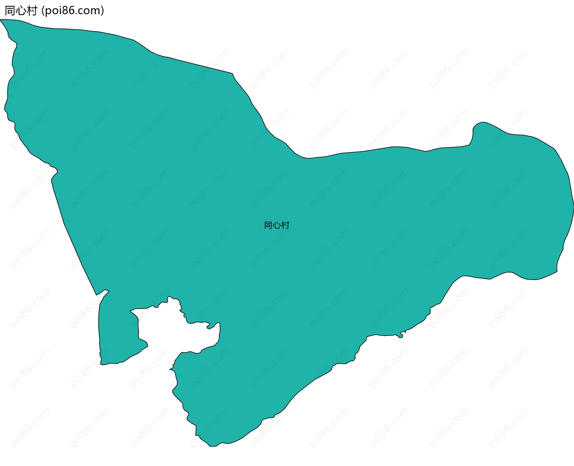 同心村边界地图