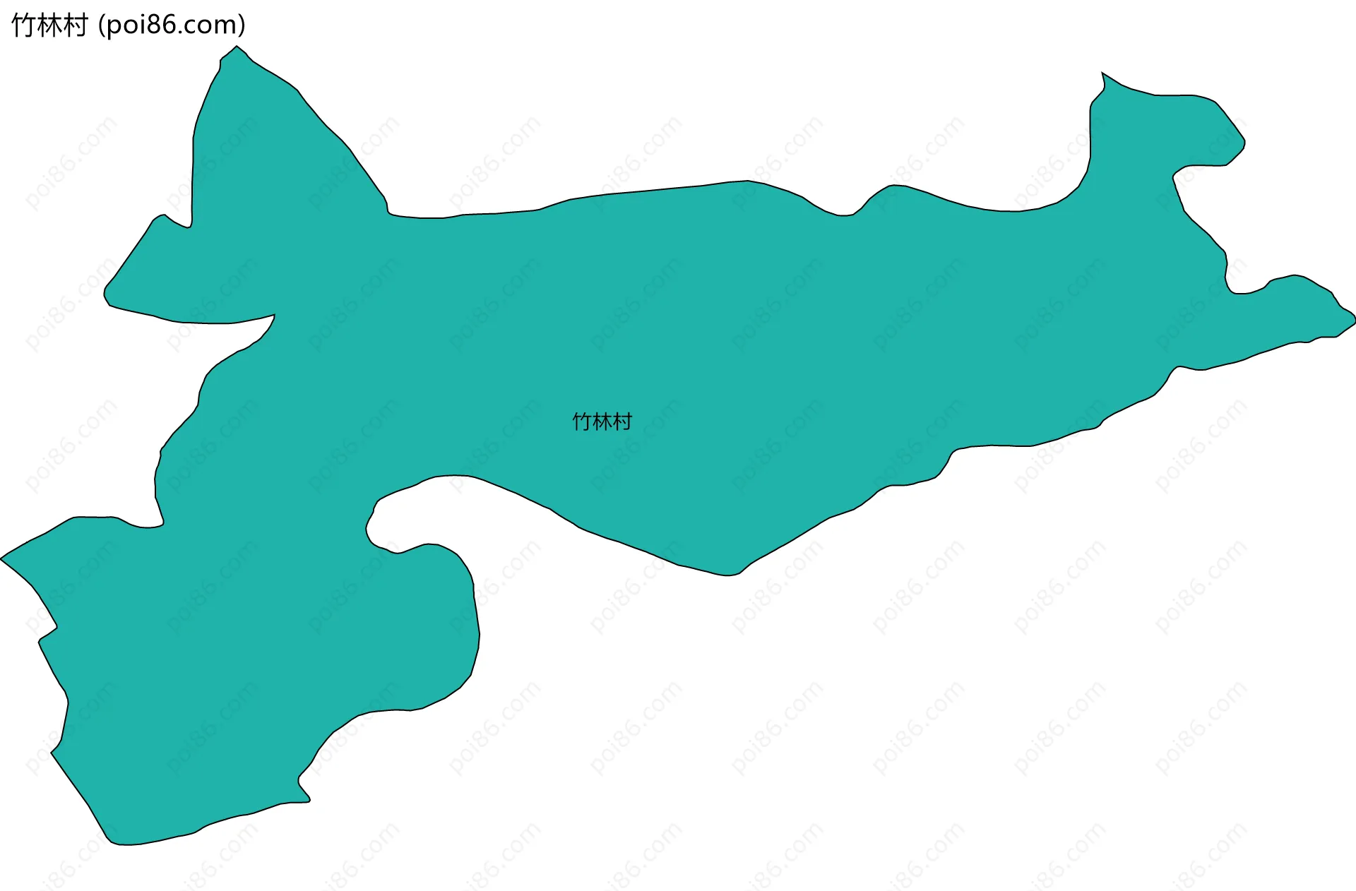 竹林村边界地图