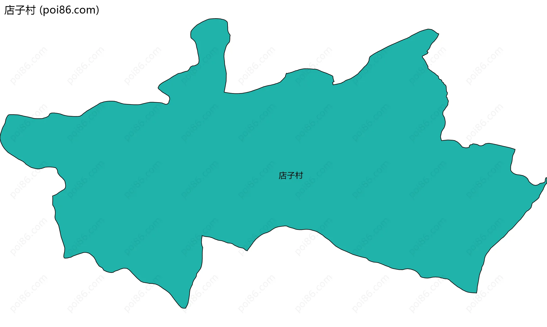 店子村边界地图