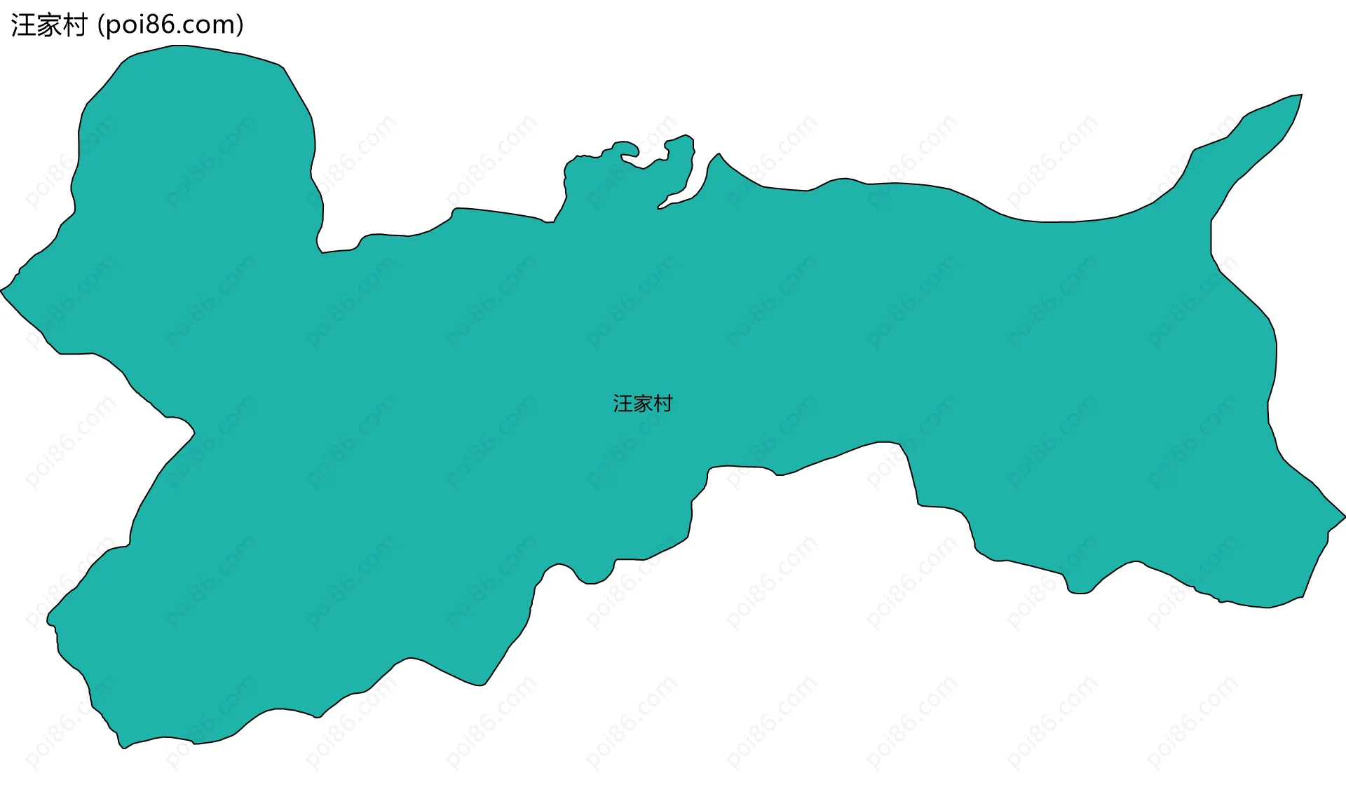 汪家村边界地图