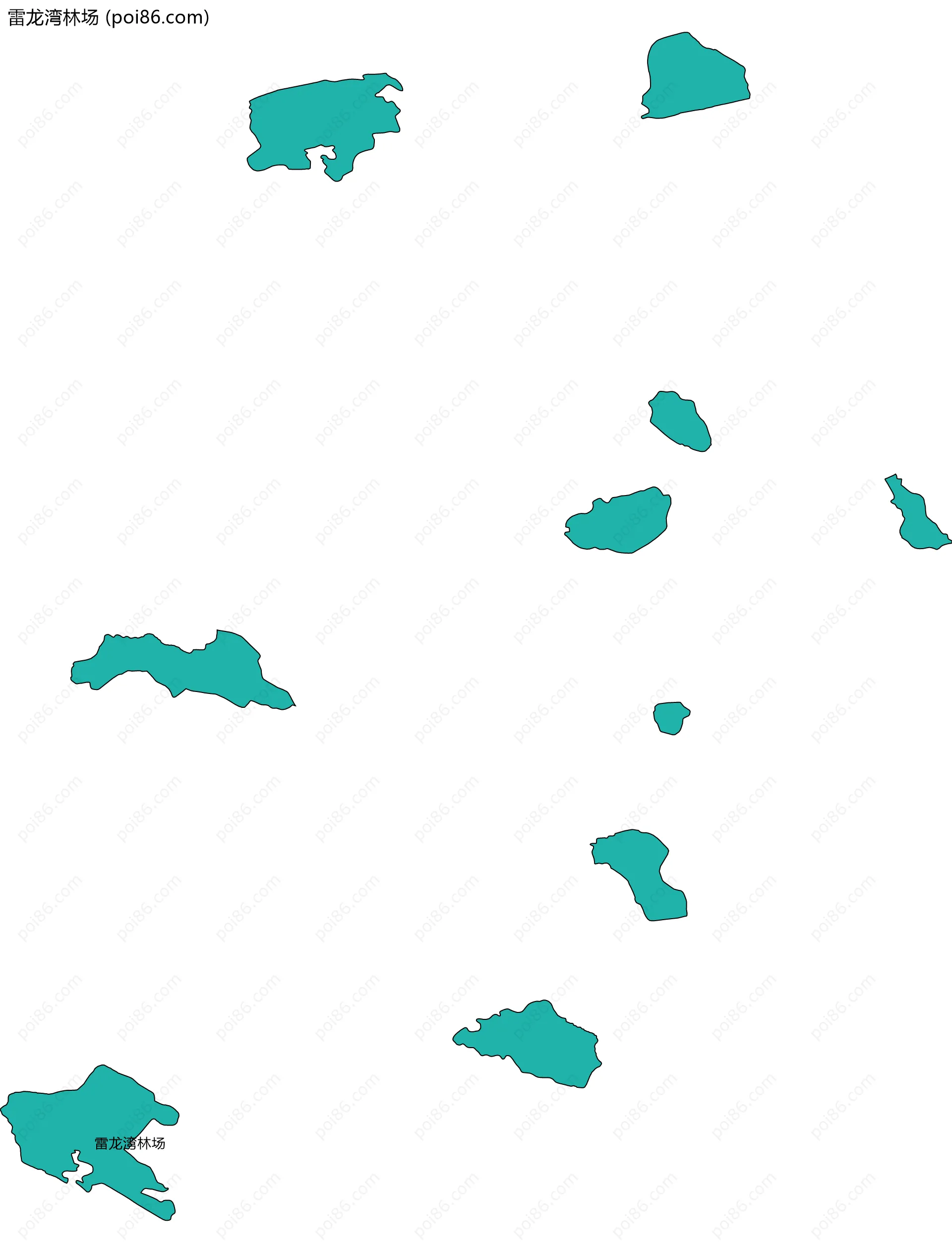 雷龙湾林场边界地图