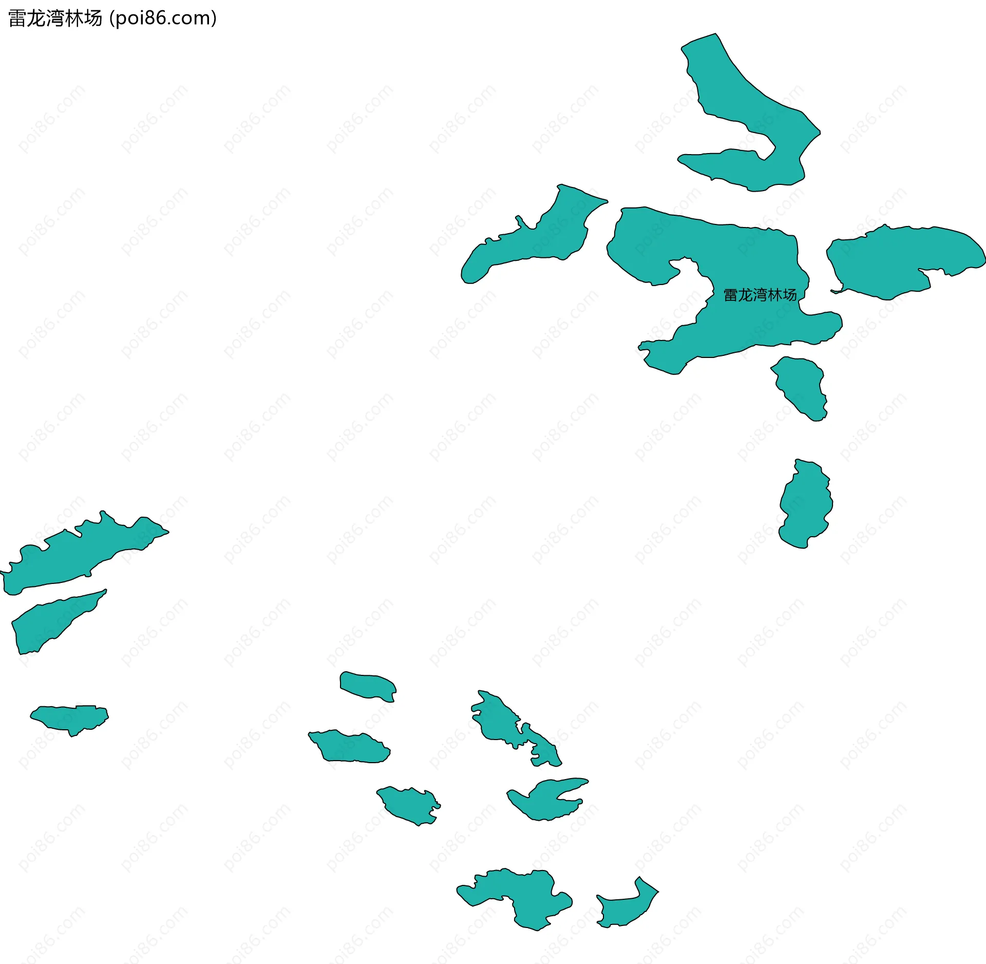雷龙湾林场边界地图