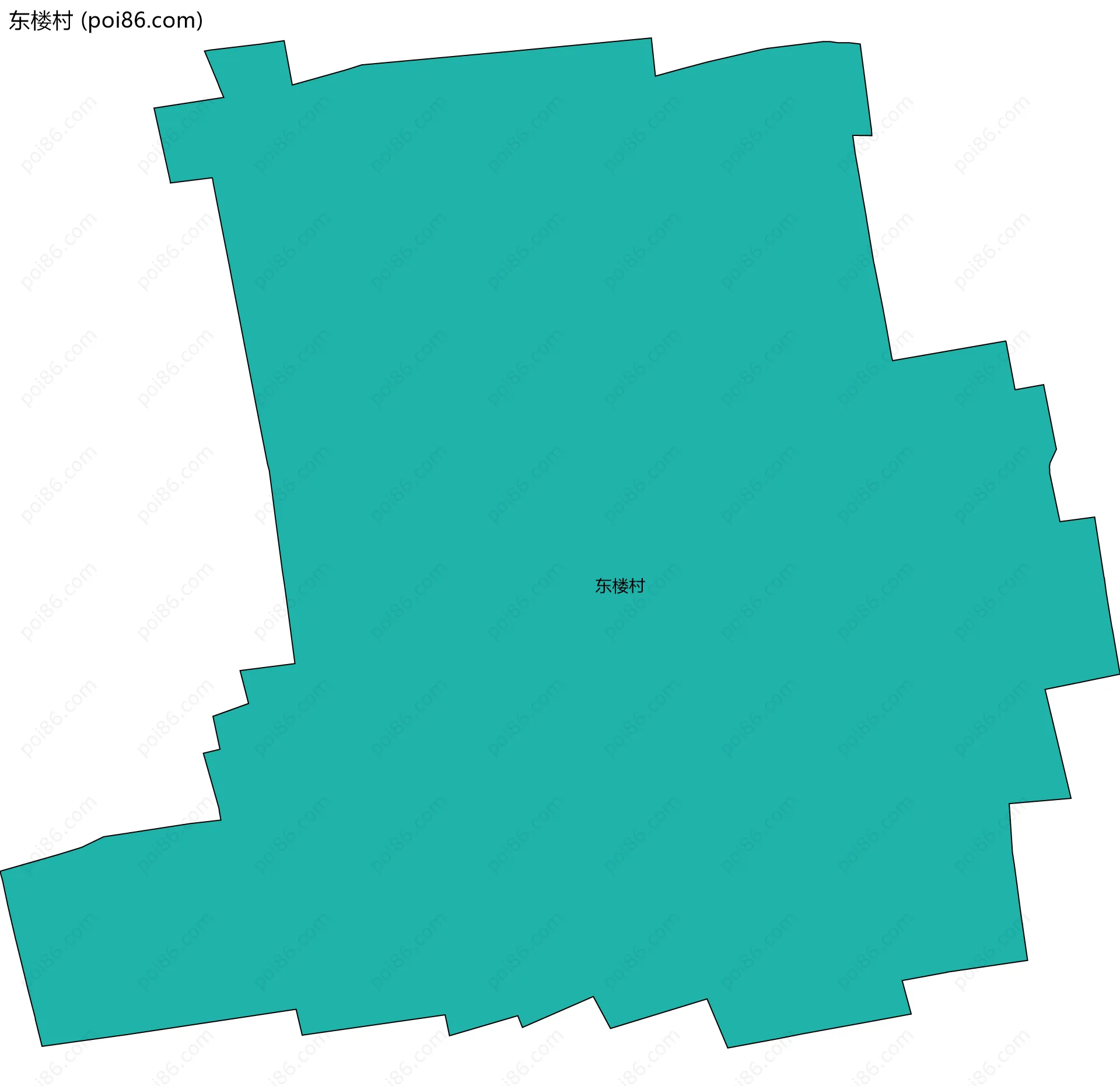 东楼村边界地图
