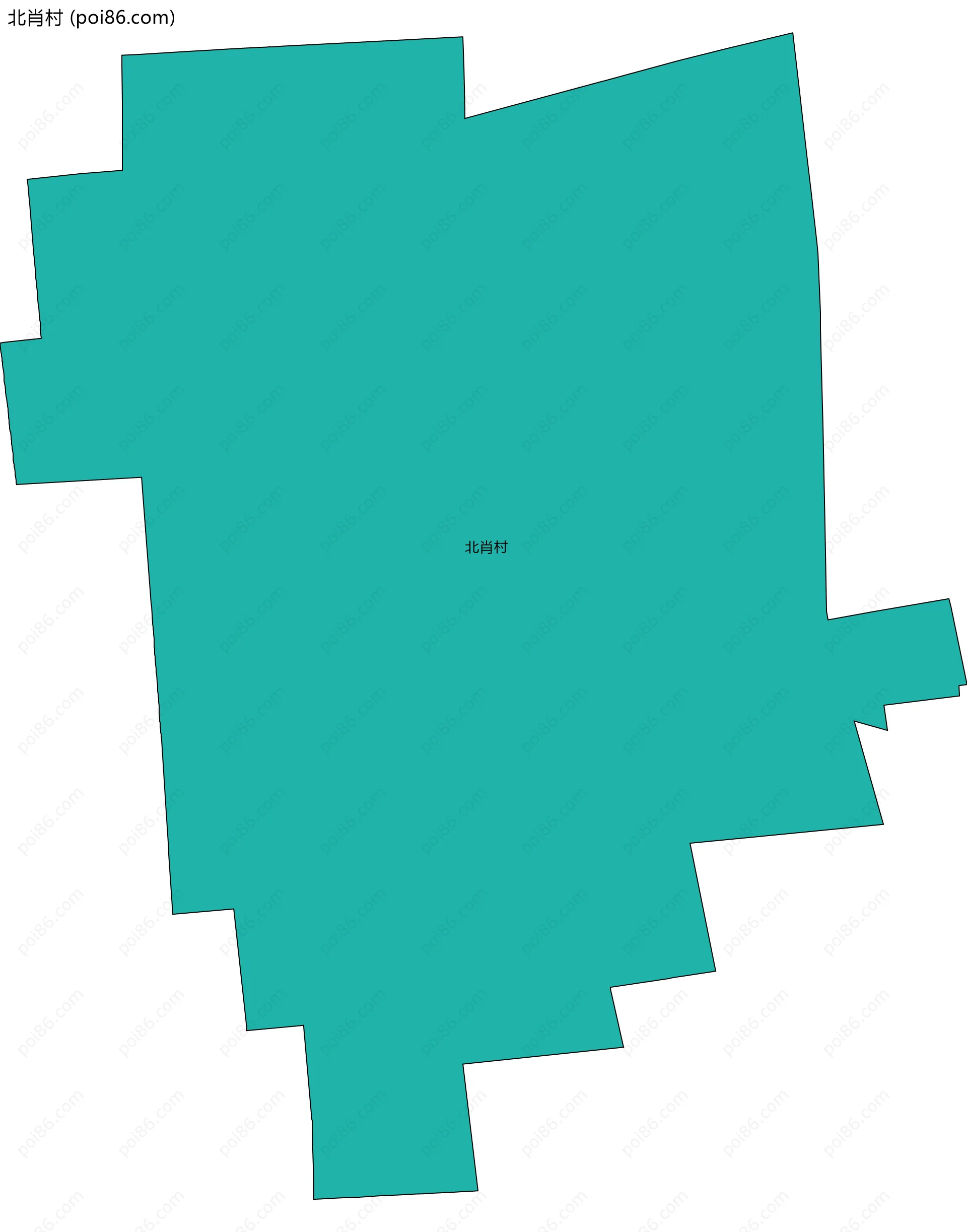 北肖村边界地图