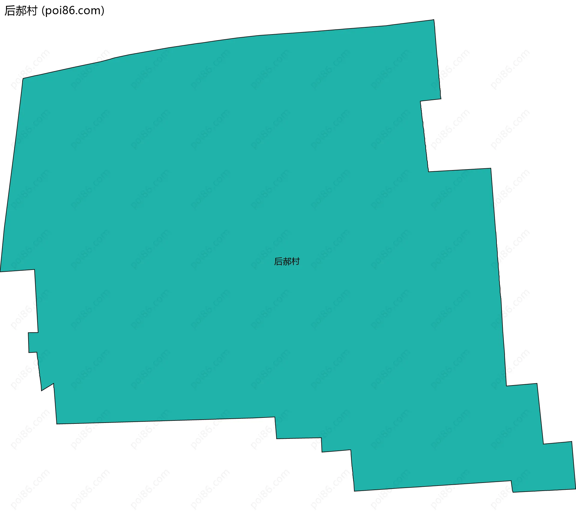 后郝村边界地图