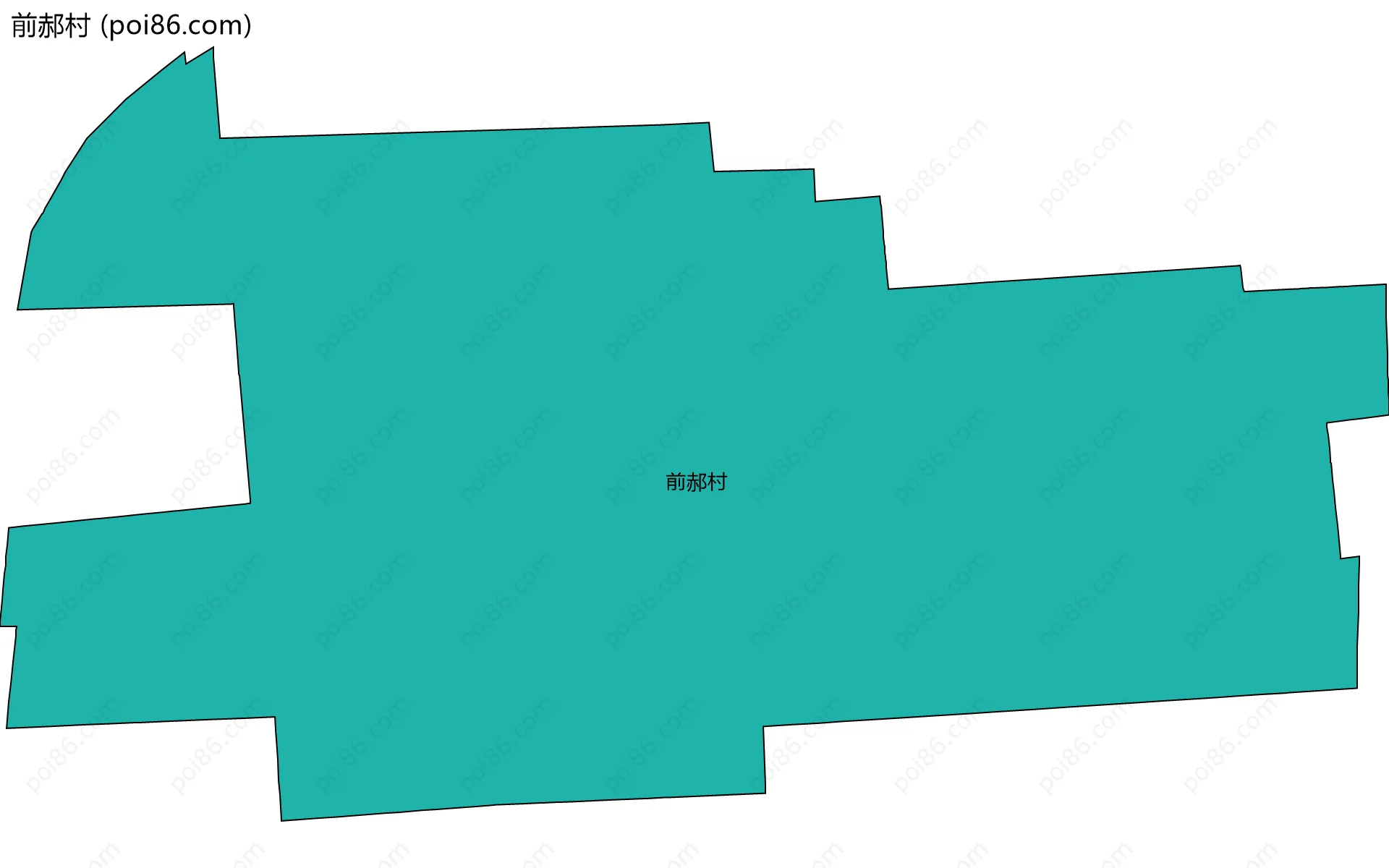 前郝村边界地图