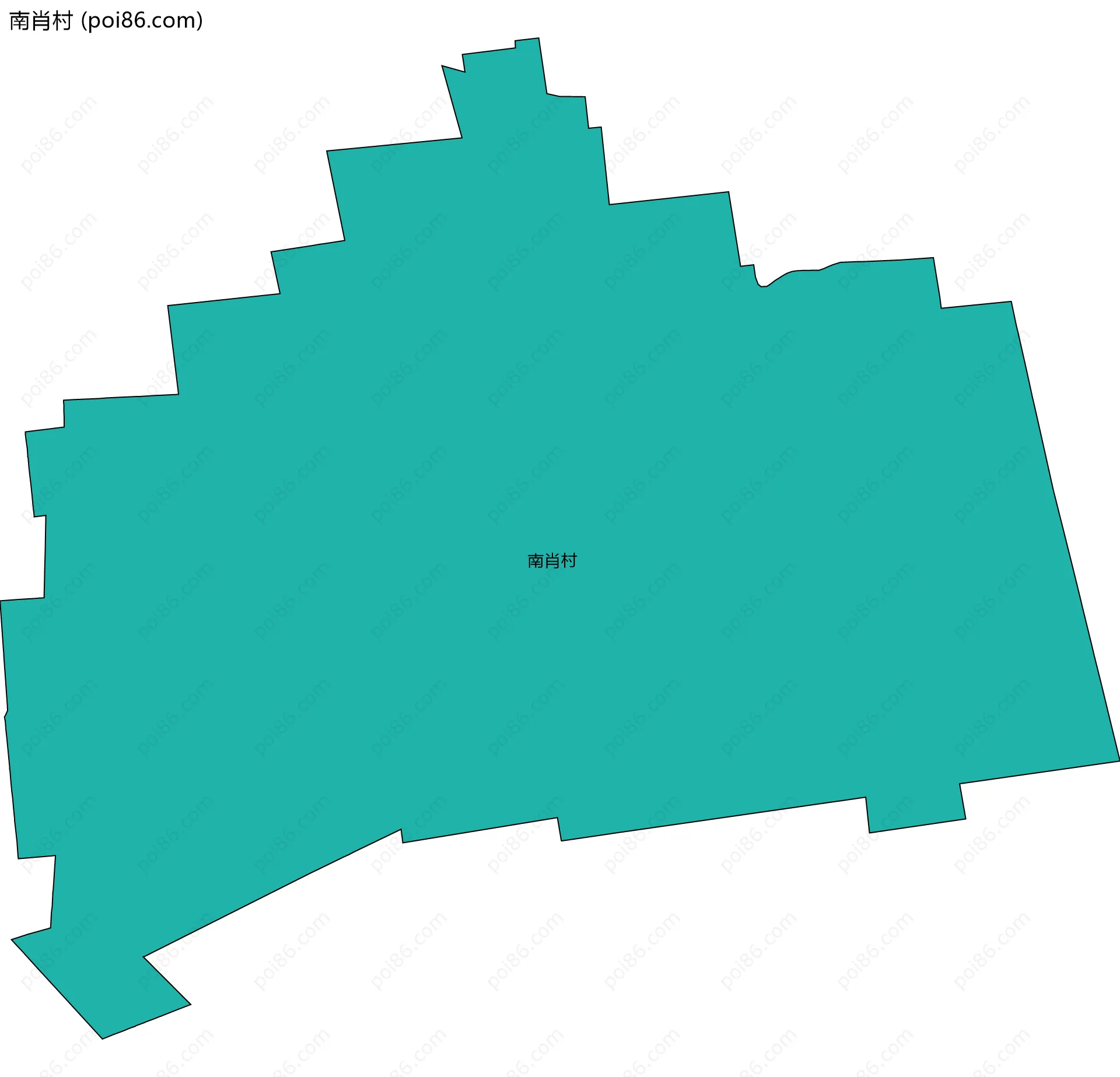 南肖村边界地图