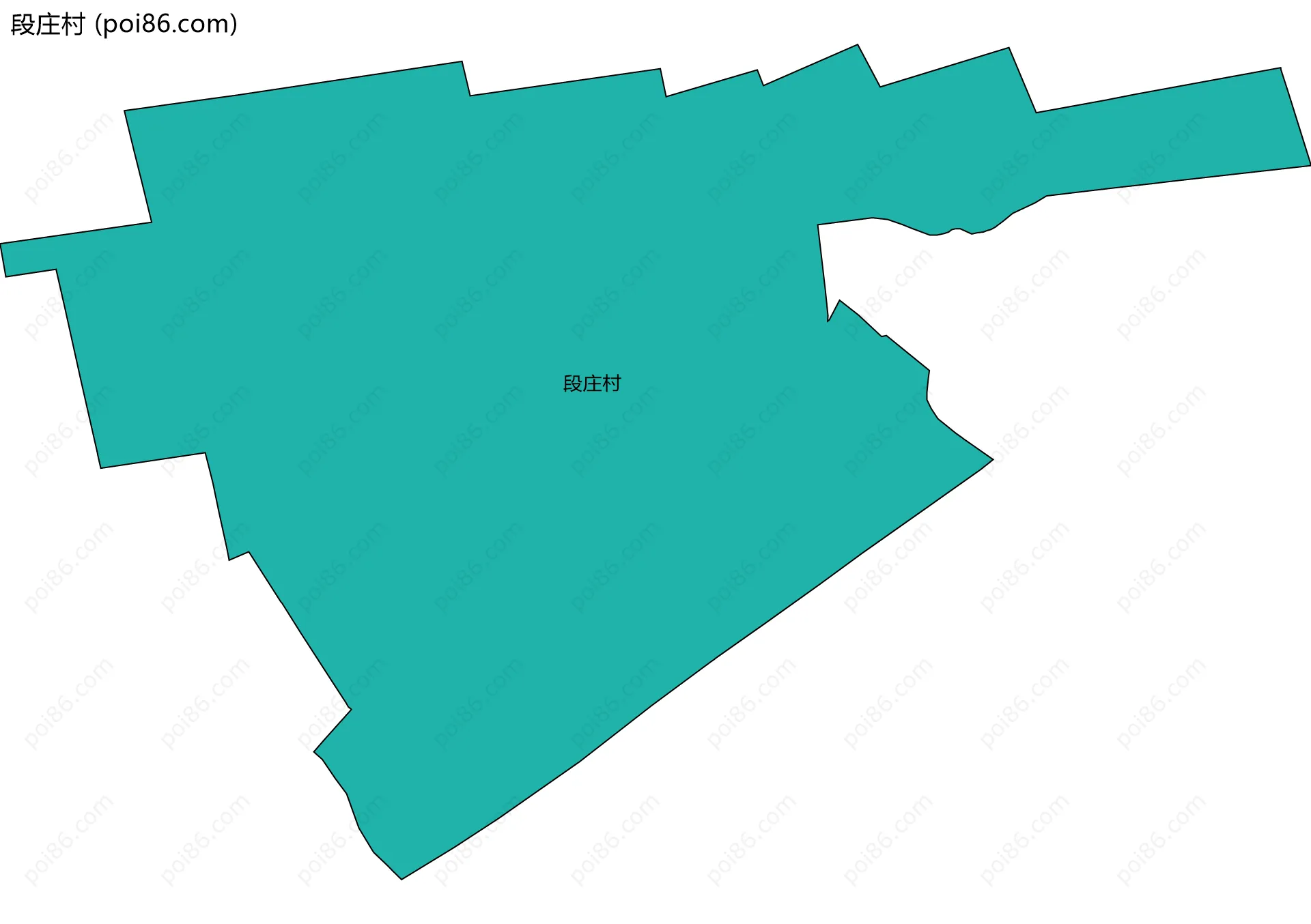 段庄村边界地图